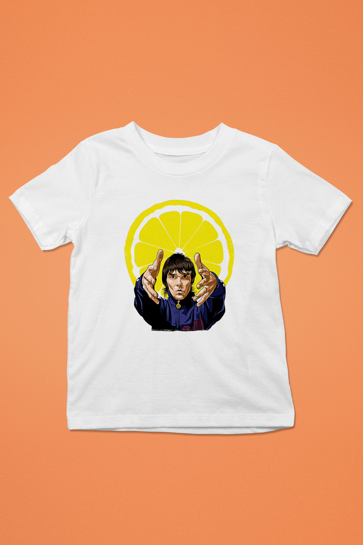 Lan Brown Baskılı Beyaz Unisex Beyaz Çocuk Tişört - Tshirt