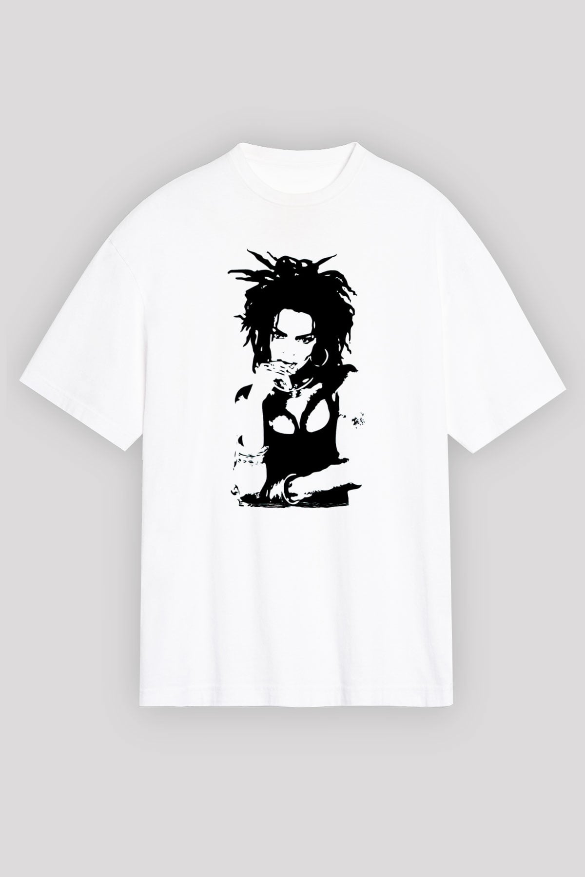 Lauryn Hill Beyaz Oversize Tişört Oversize T-shirt - TişörtFabrikası
