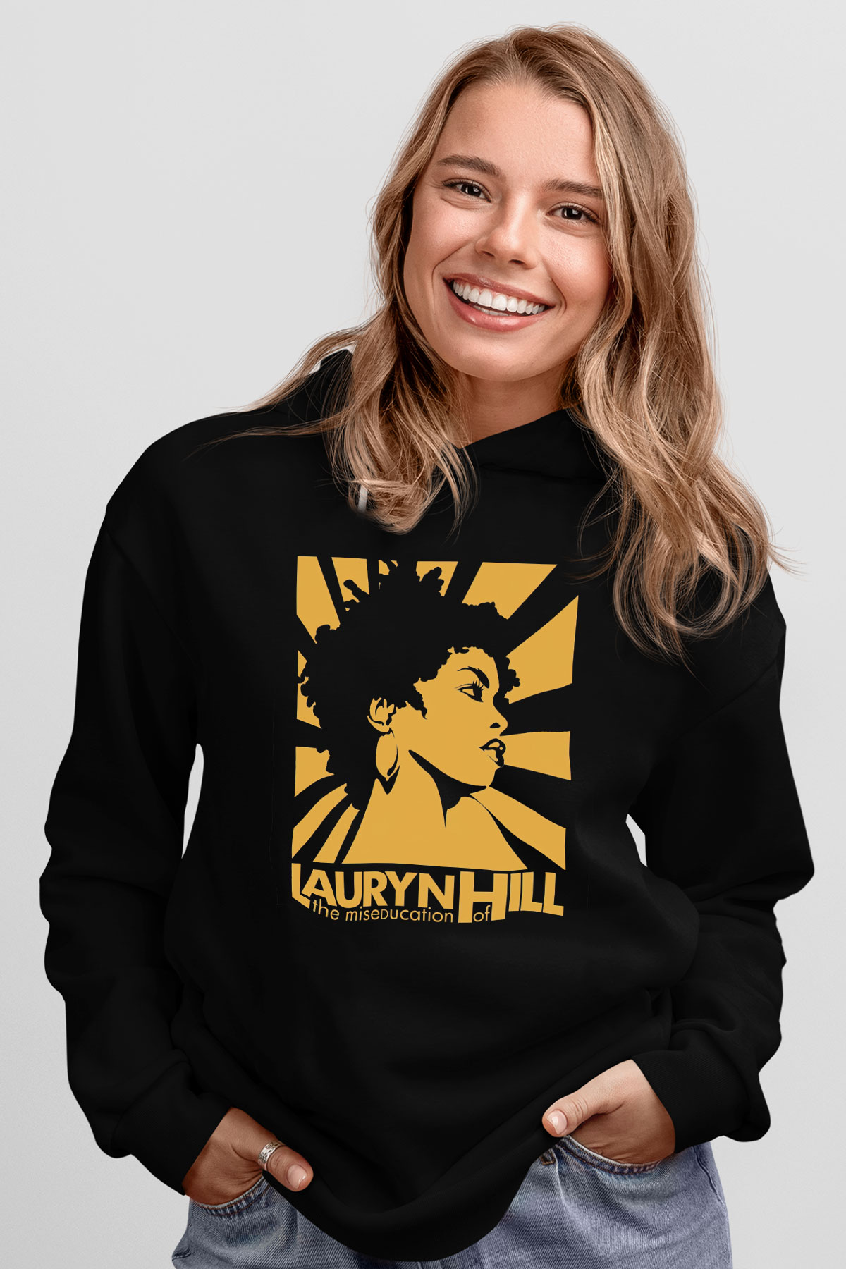 Lauryn Hill Siyah Unisex Hoodie