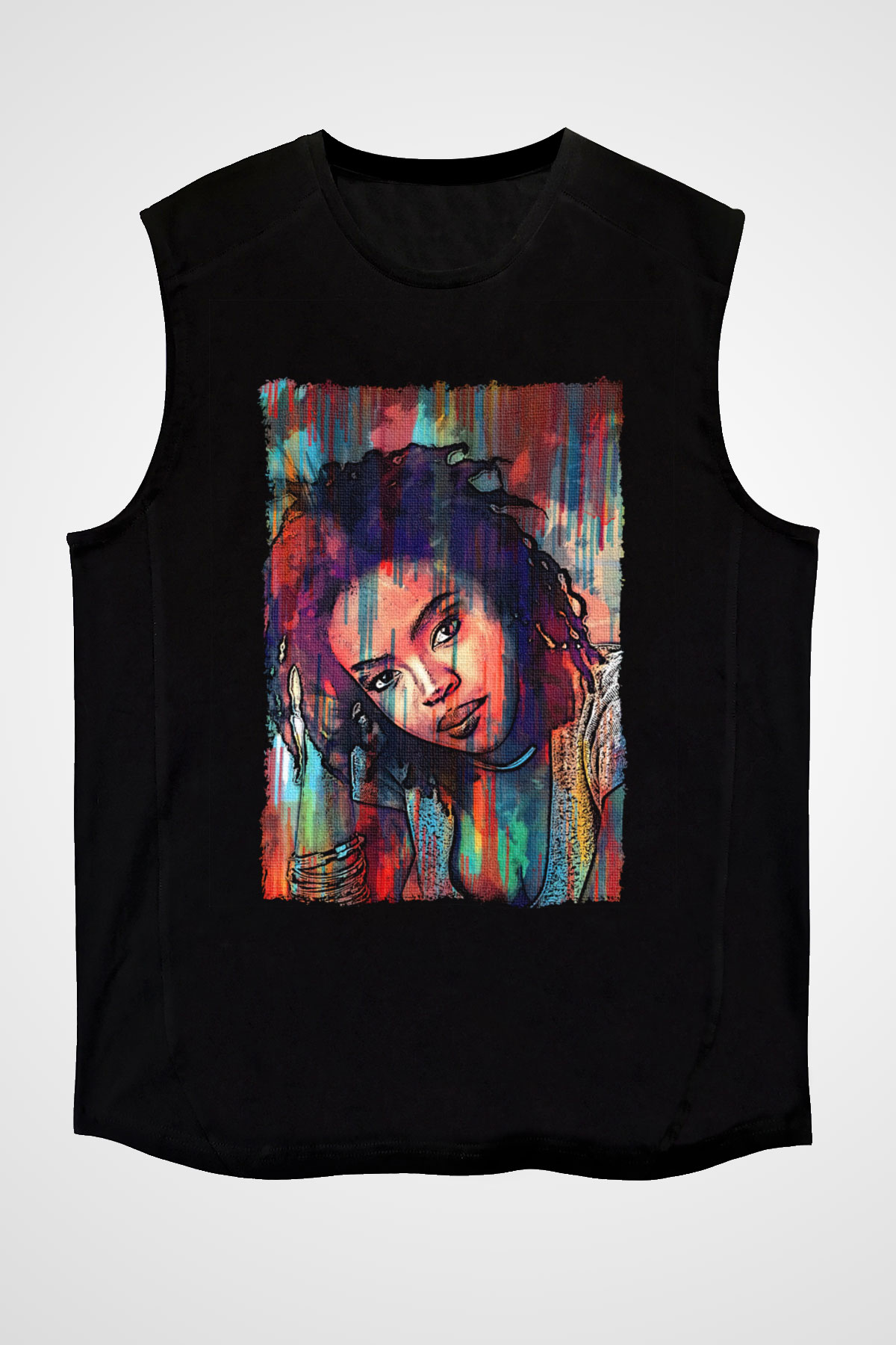 Lauryn Hill Siyah Unisex Kolsuz Tişört