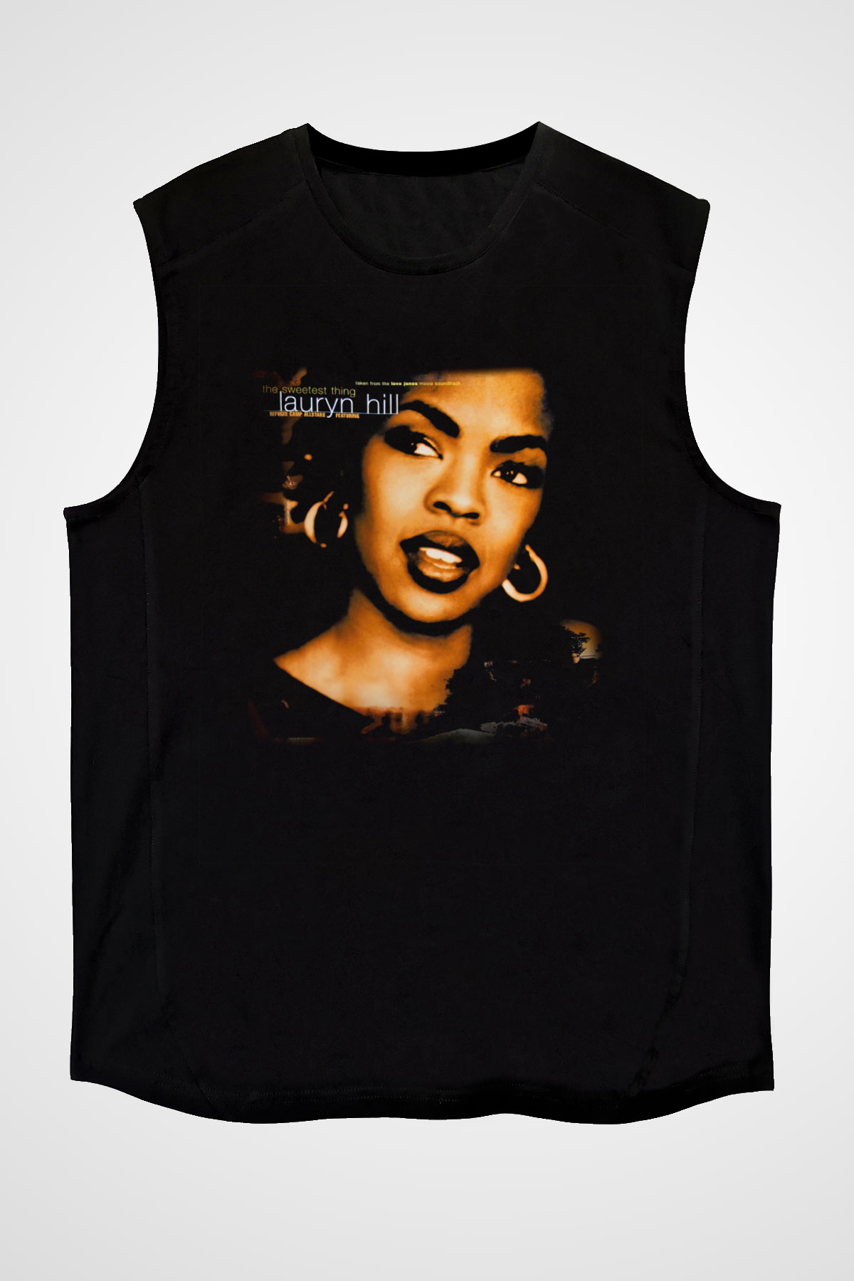 Lauryn Hill Siyah Unisex Kolsuz Tişört