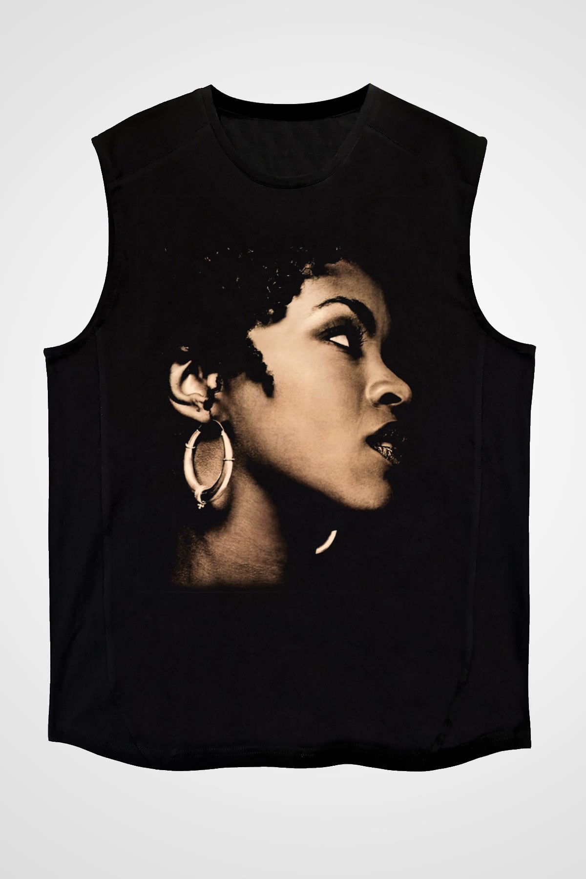 Lauryn Hill Siyah Unisex Kolsuz Tişört