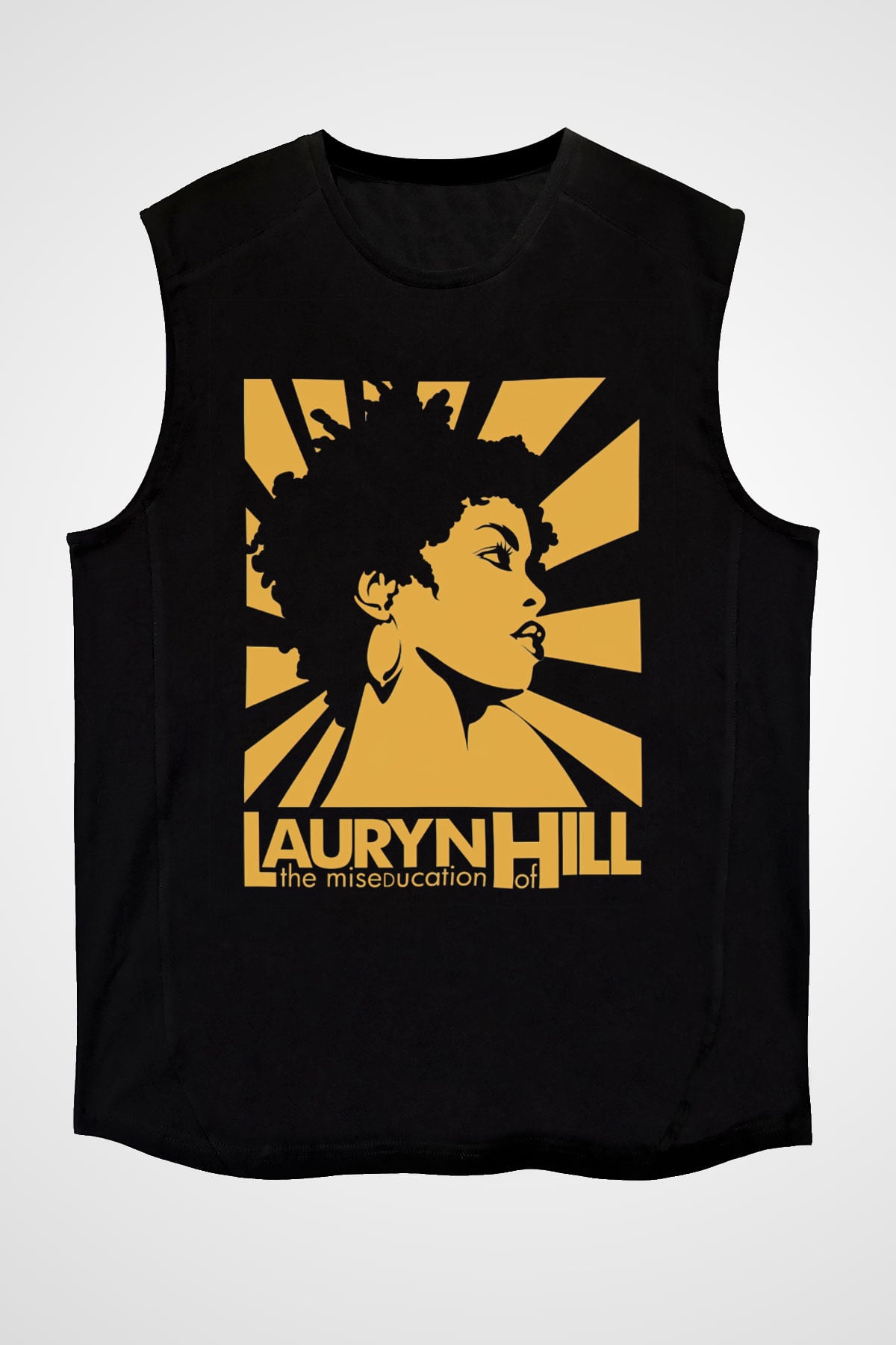 Lauryn Hill Siyah Unisex Kolsuz Tişört