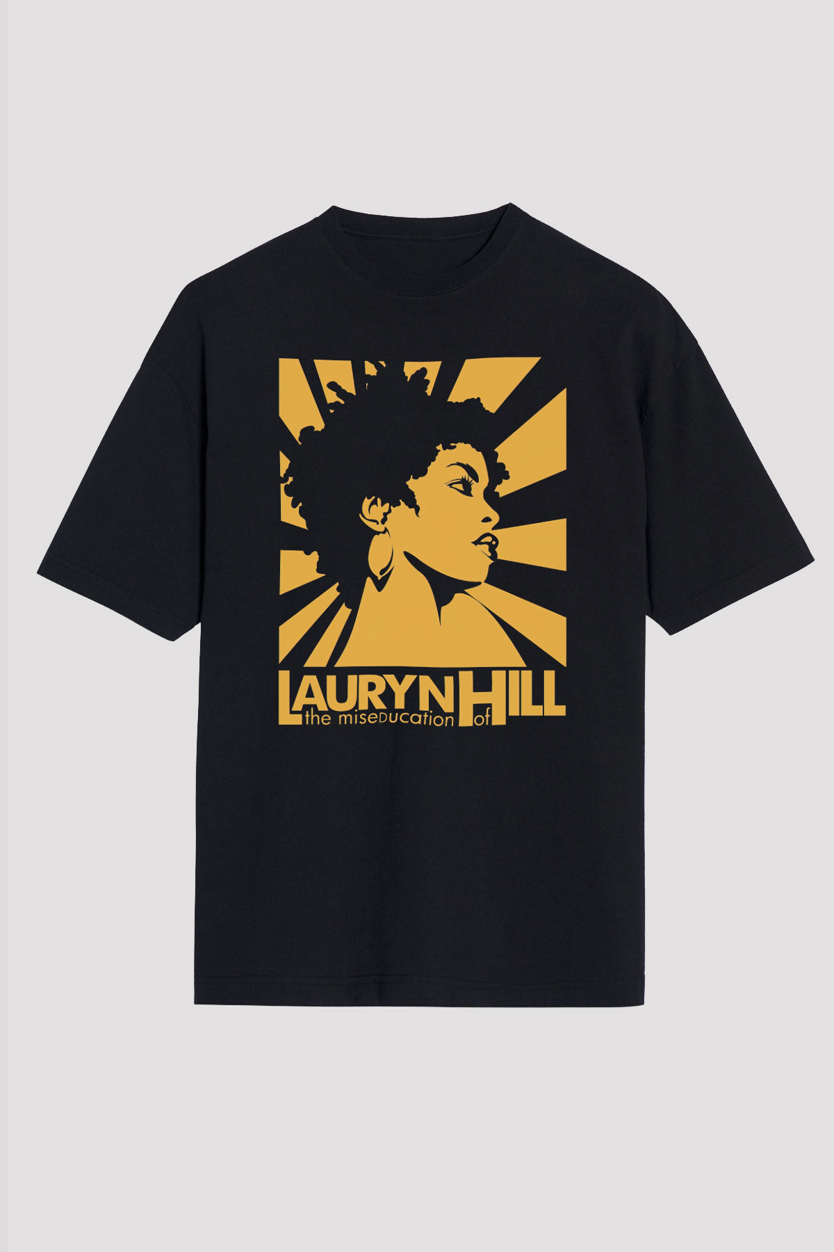 Lauryn Hill Siyah Unisex Oversize Tişört T-Shirt