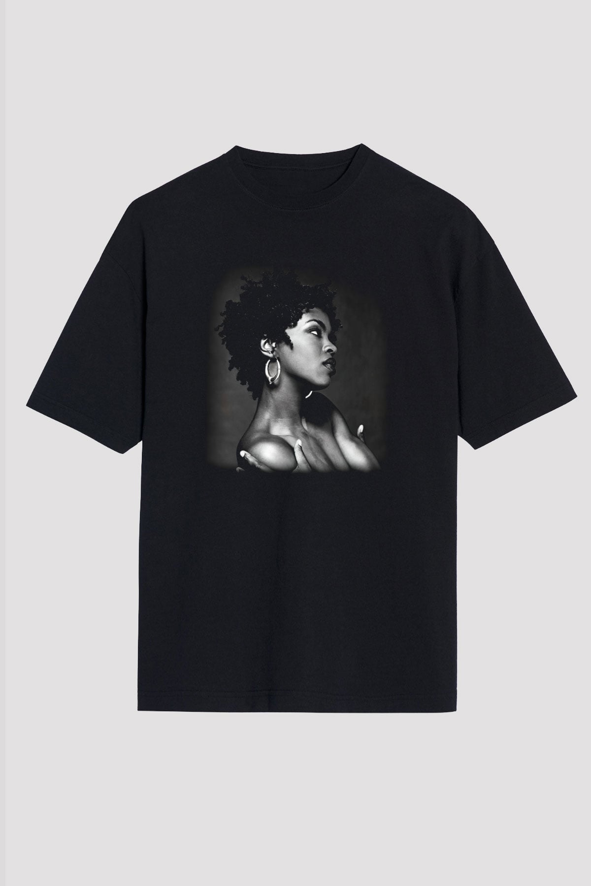 Lauryn Hill Siyah Unisex Oversize Tişört T-Shirt