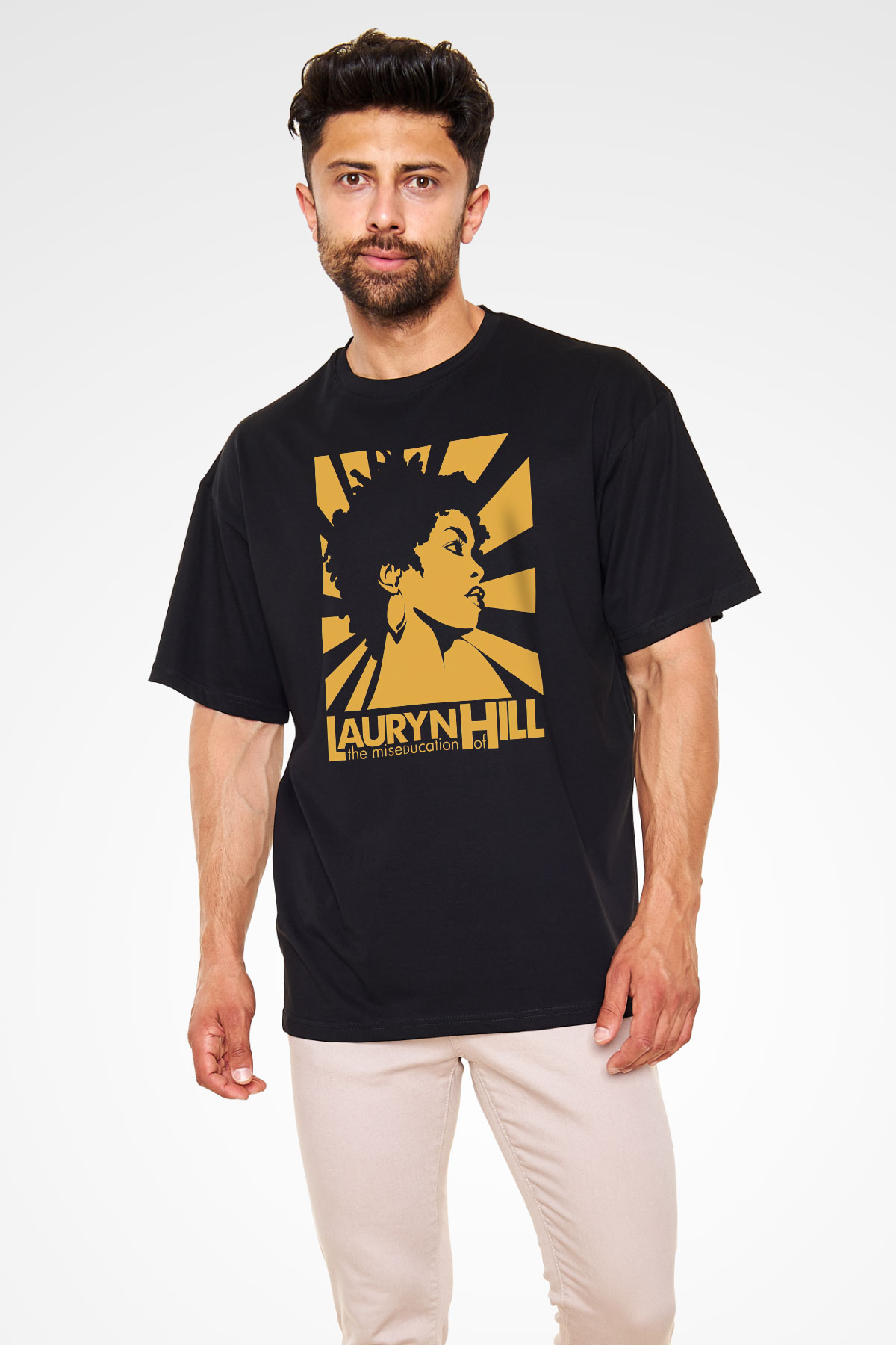 Lauryn Hill Siyah Unisex Oversize Tişört T-Shirt