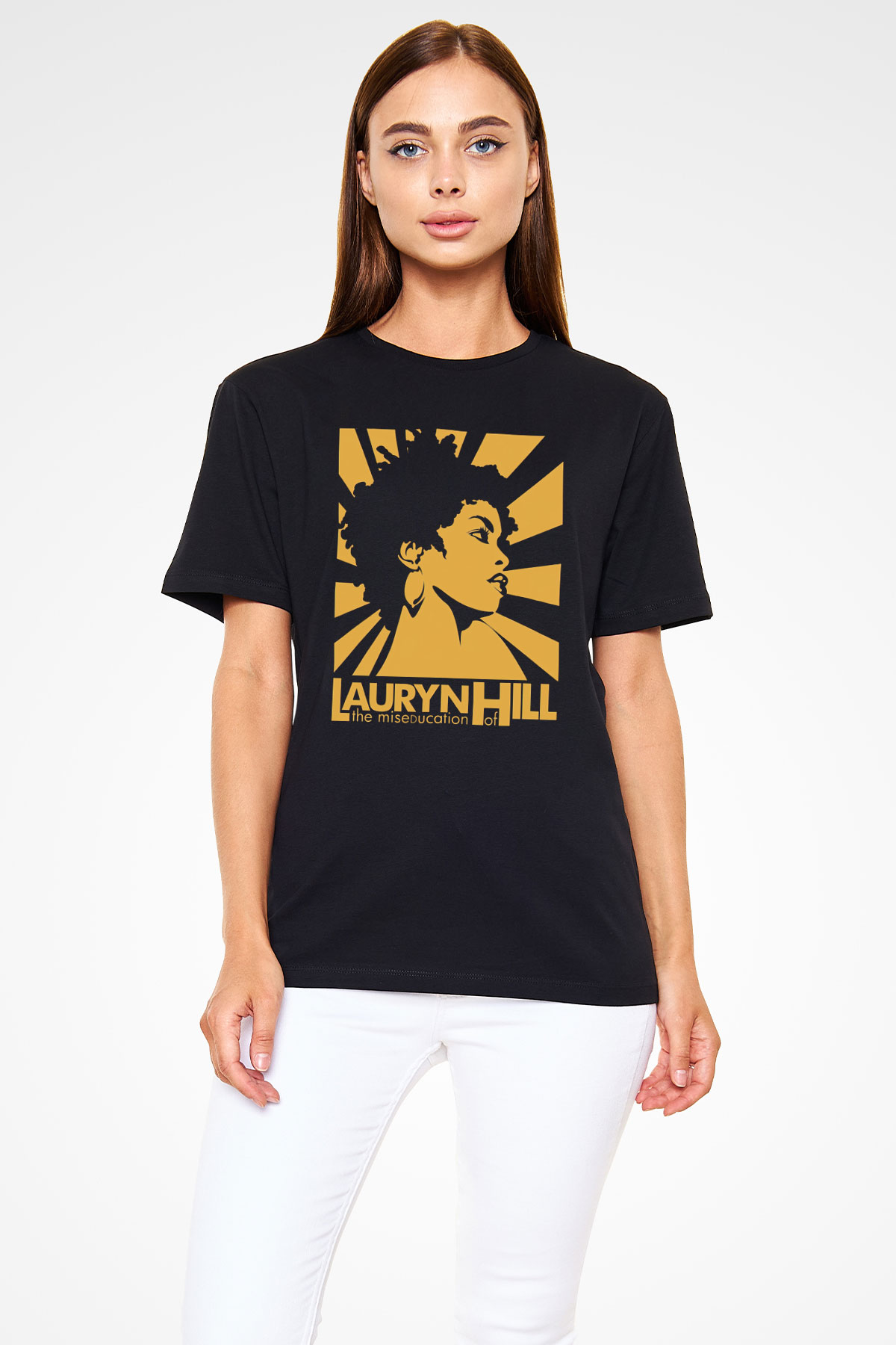 Lauryn Hill Siyah Unisex Tişört T-Shirt - TişörtFabrikası
