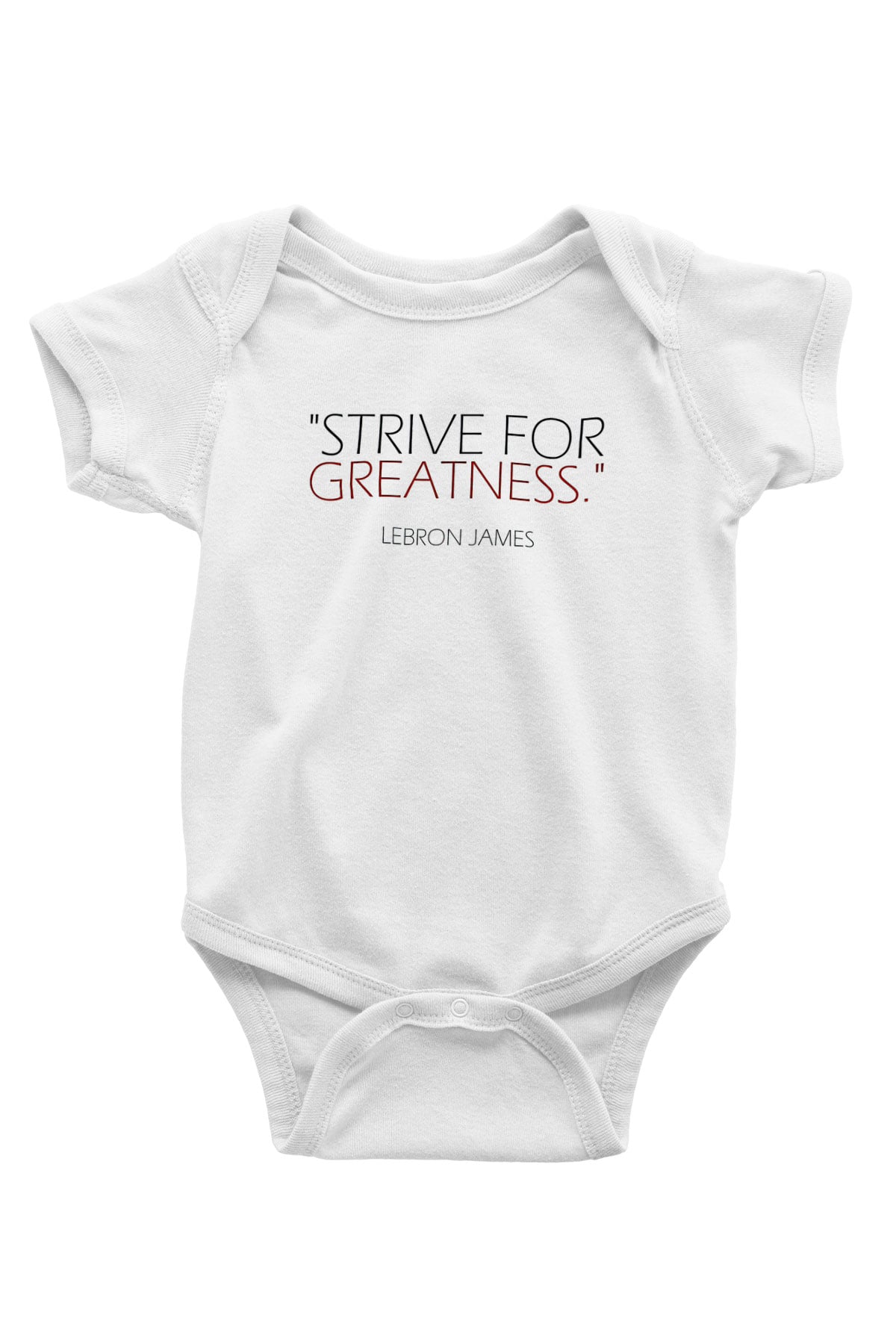 Lebron James Baskılı Beyaz Unisex Bebek Body - Zıbın