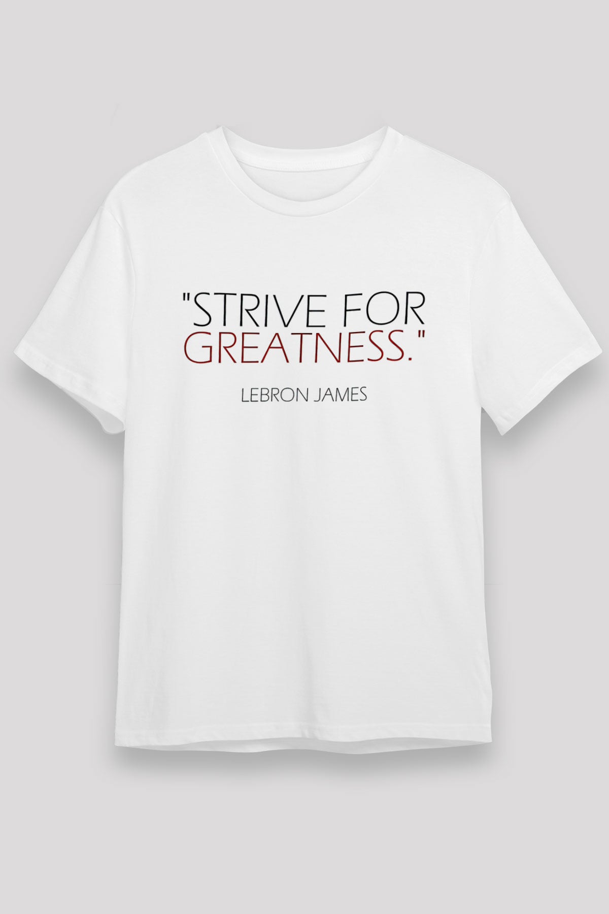 Lebron James Baskılı Unisex Beyaz Tişört - Tshirt