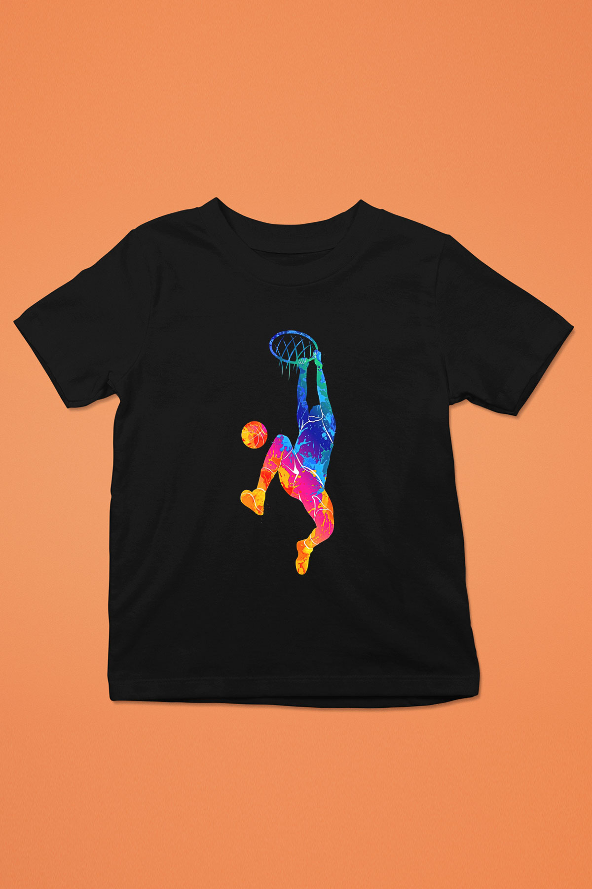 Lebron James Baskılı Unisex Siyah Çocuk Tişört - Tshirt