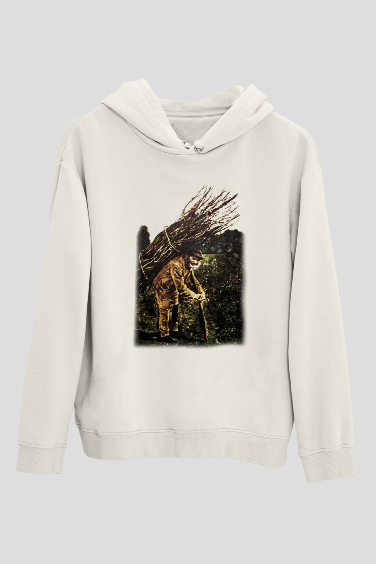 Led Zeppelin Beyaz Unisex Kapşonlu Sweatshirt