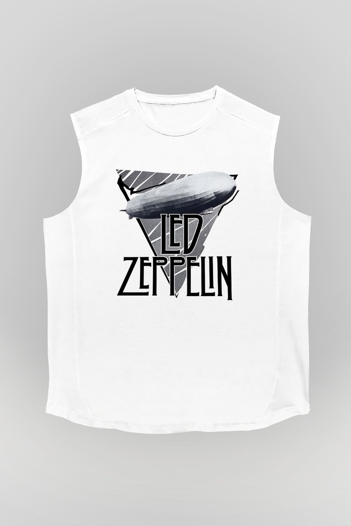 Led Zeppelin Beyaz Unisex Kolsuz Tişört