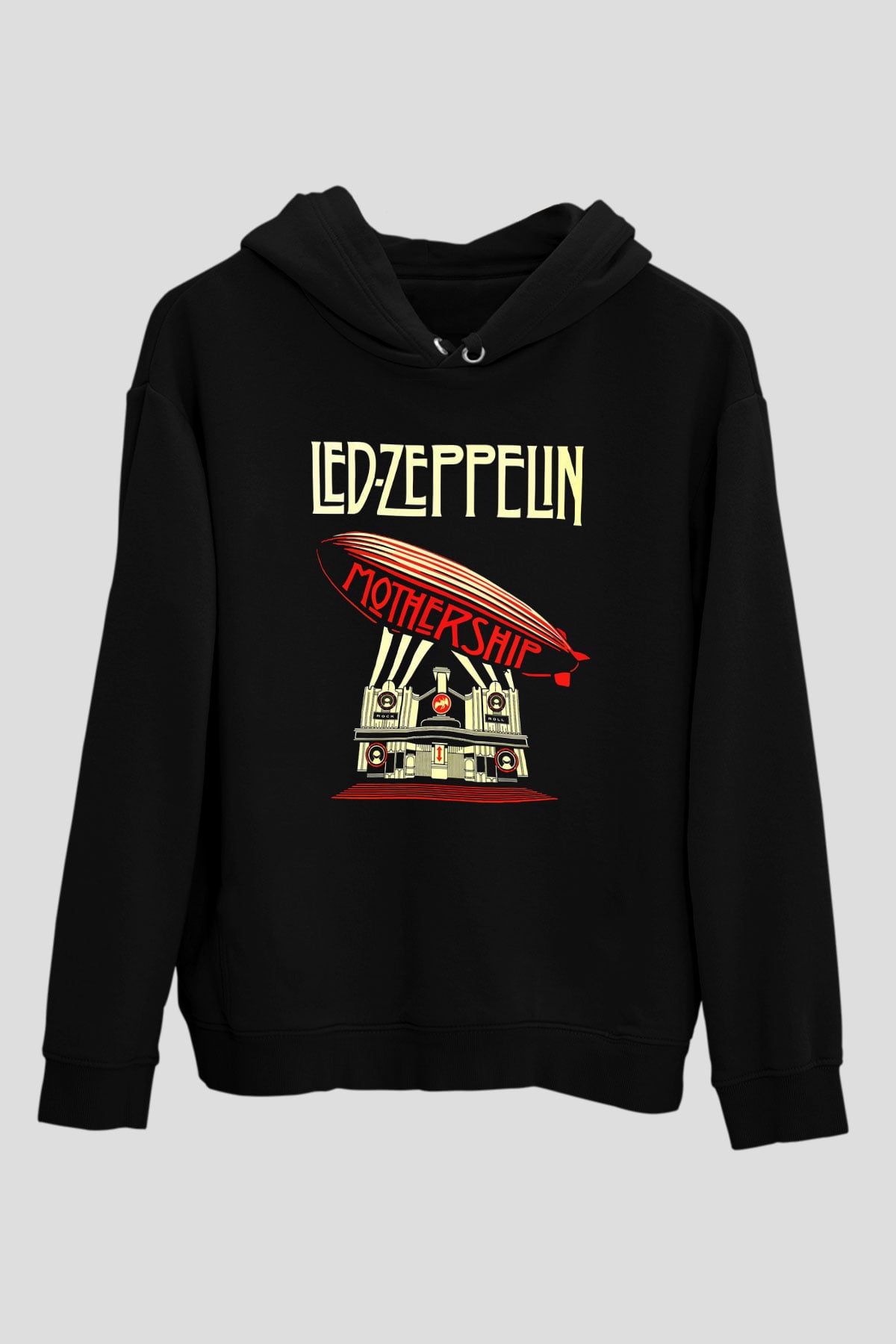 Led Zeppelin Mothership Siyah Unisex Hoodie