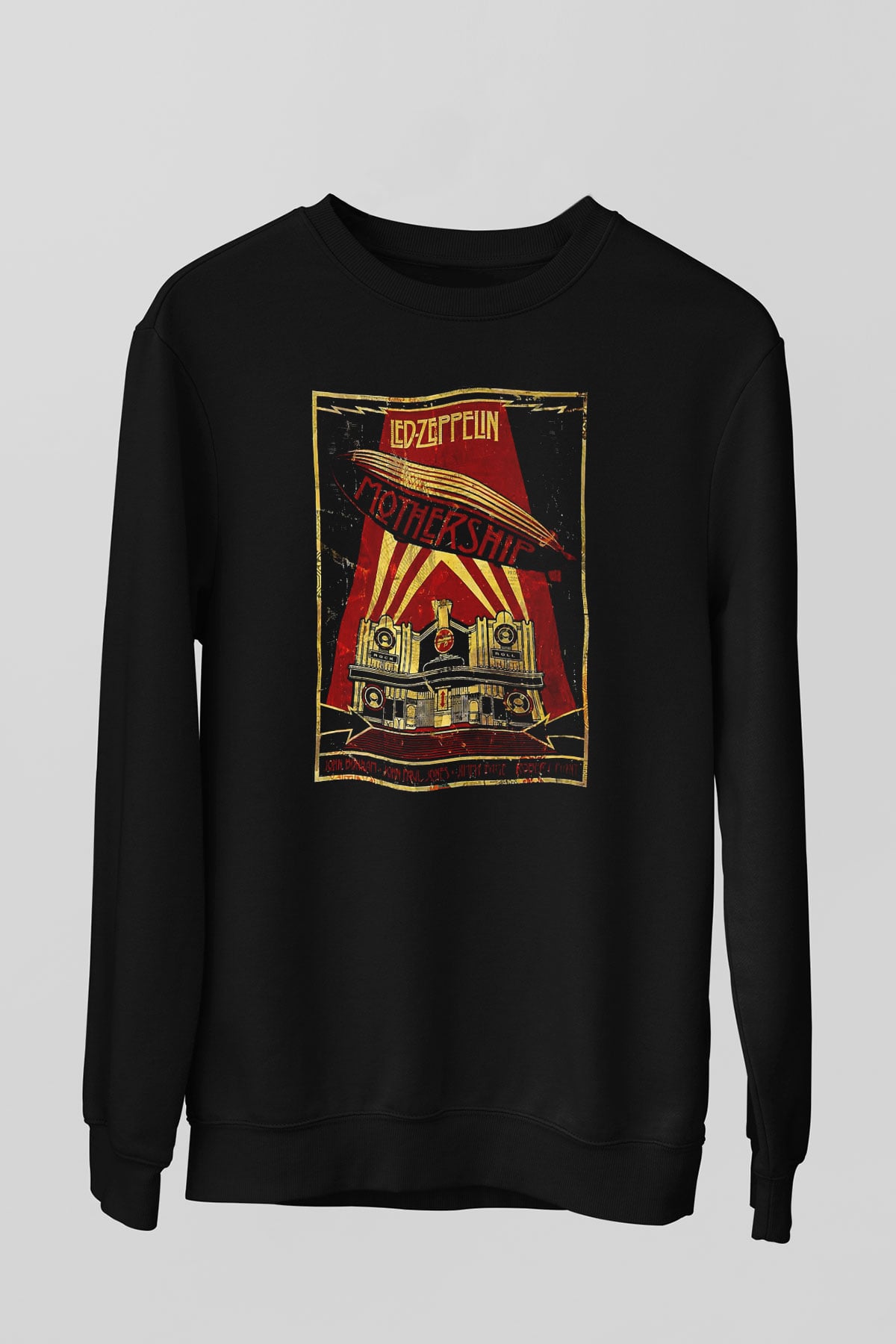 Led Zeppelin Mothership Siyah Unisex Sweatshirt