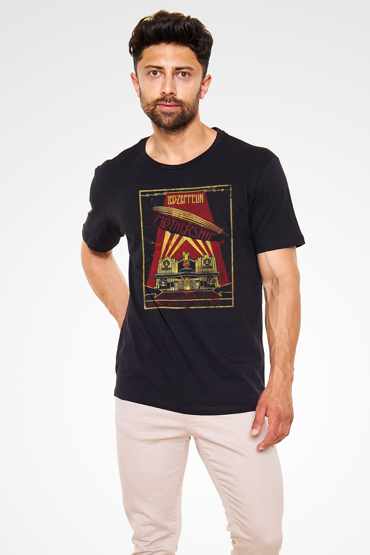 Led Zeppelin Mothership Siyah Unisex Tişört T-Shirt - TişörtFabrikası