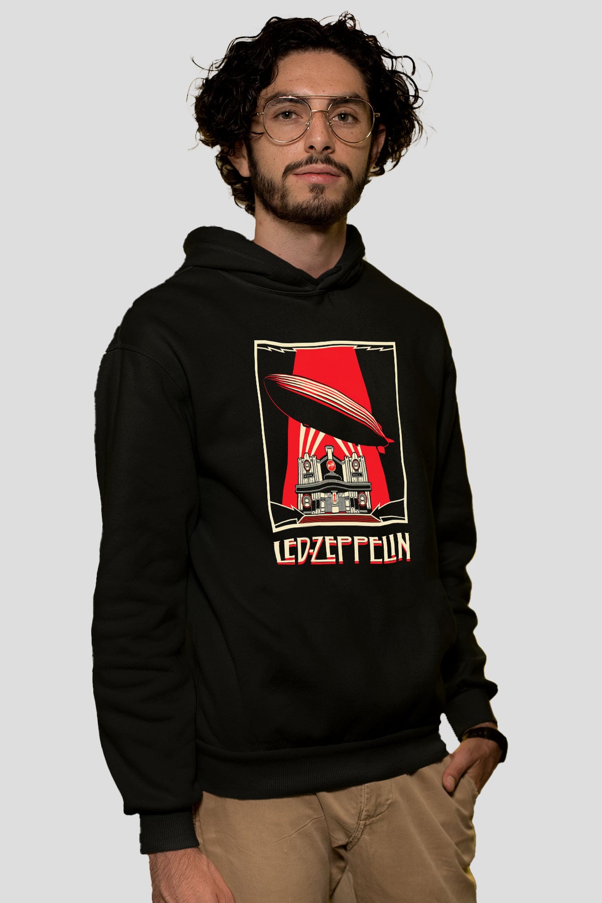 Led Zeppelin Siyah Unisex Hoodie