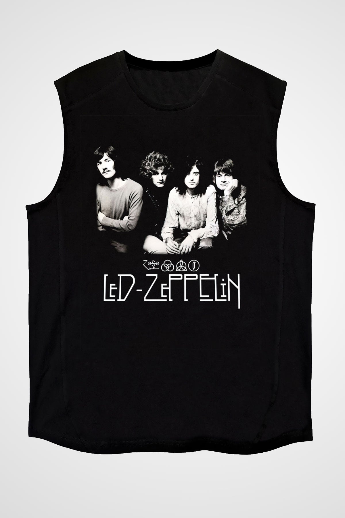 Led Zeppelin Siyah Unisex Kolsuz Tişört