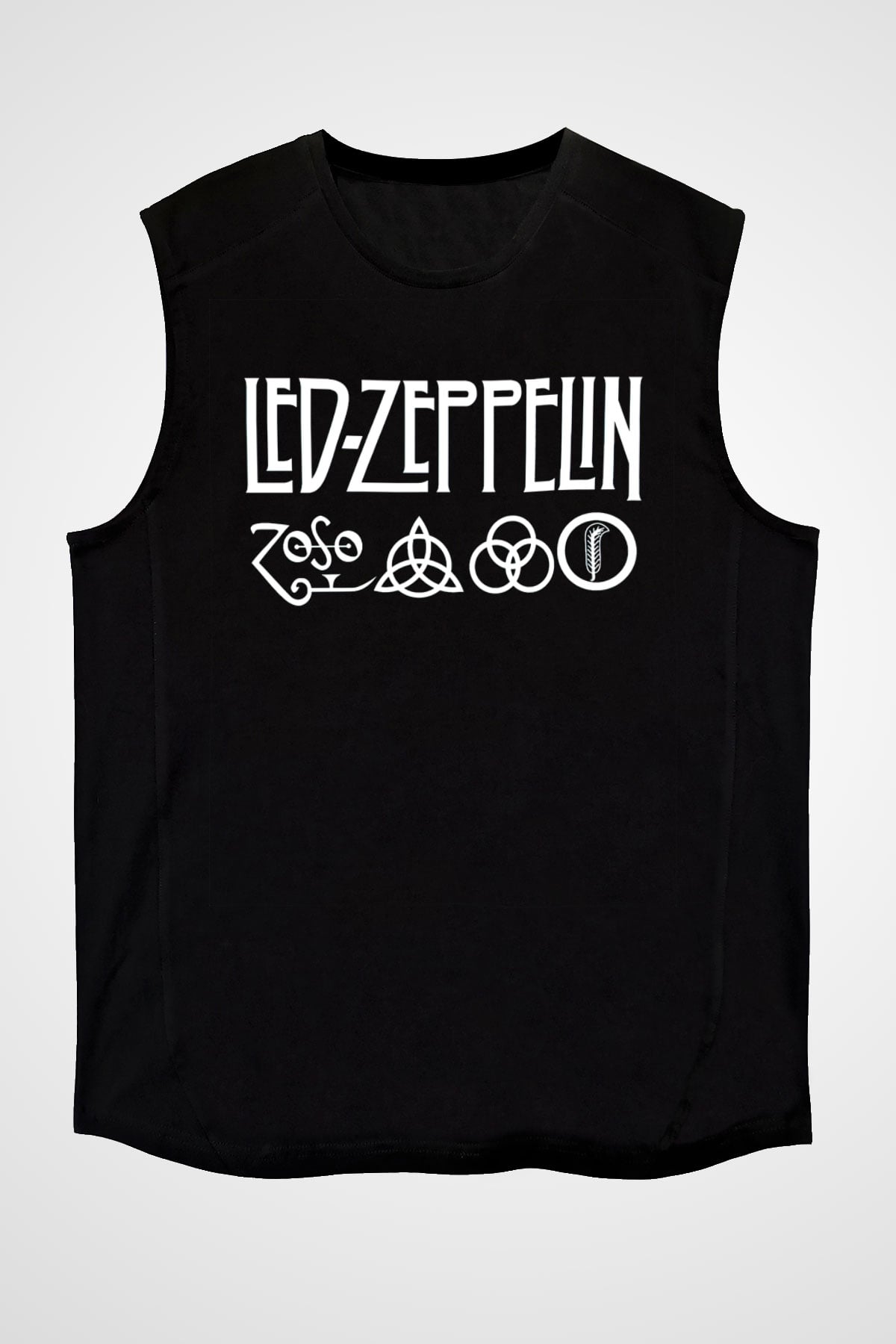 Led Zeppelin Siyah Unisex Kolsuz Tişört