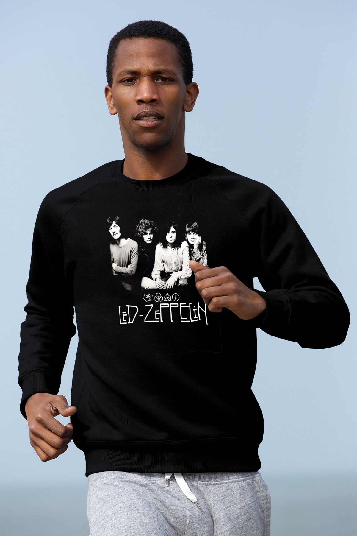 Led Zeppelin Siyah Unisex Sweatshirt
