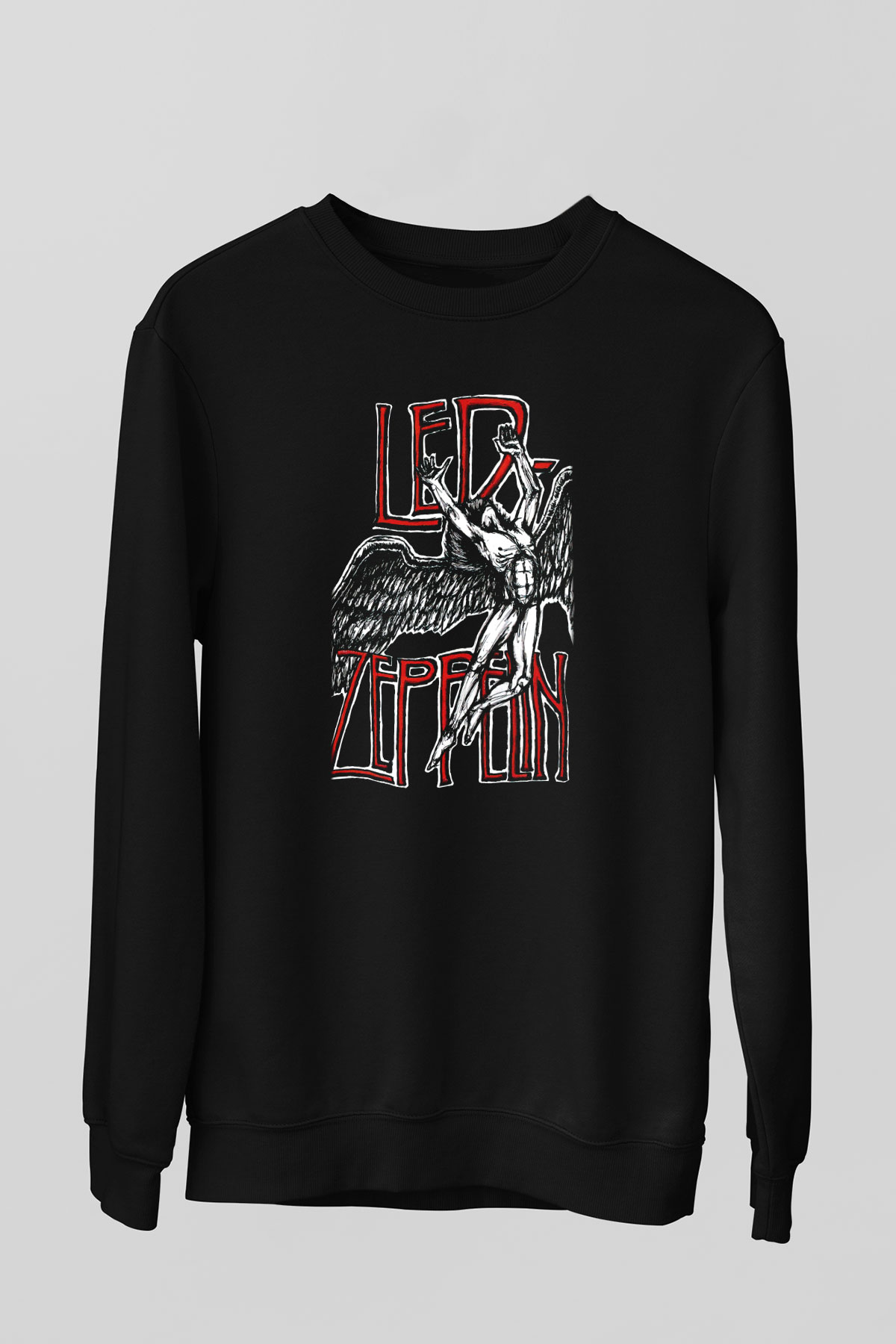 Led Zeppelin Siyah Unisex Sweatshirt