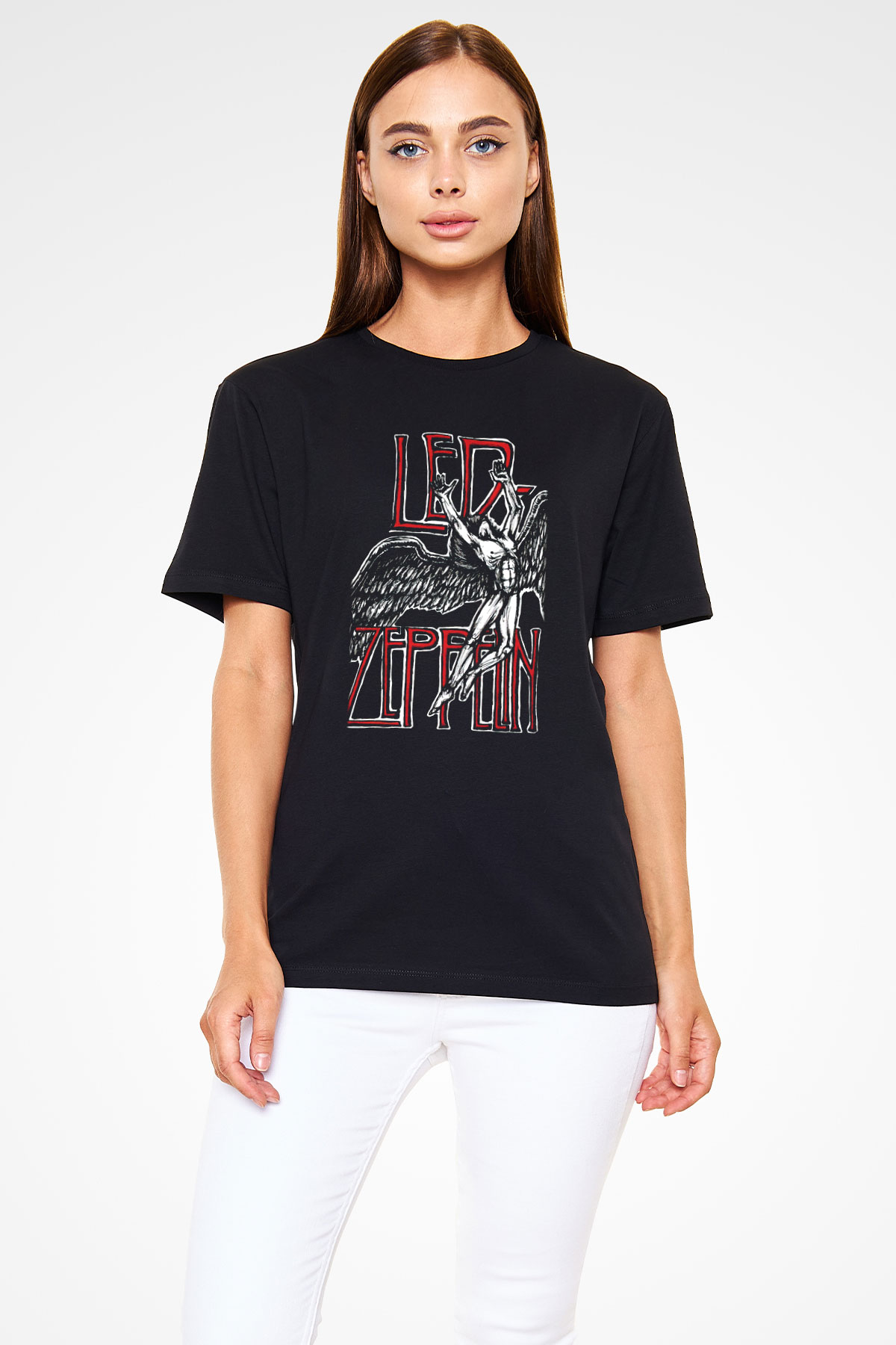 Led Zeppelin Siyah Unisex Tişört T-Shirt - TişörtFabrikası