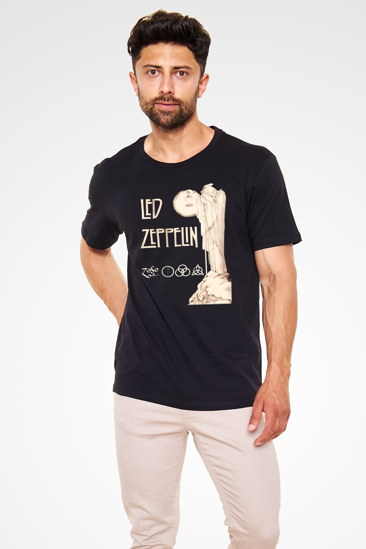 Led Zeppelin Siyah Unisex Tişört T-Shirt - TişörtFabrikası