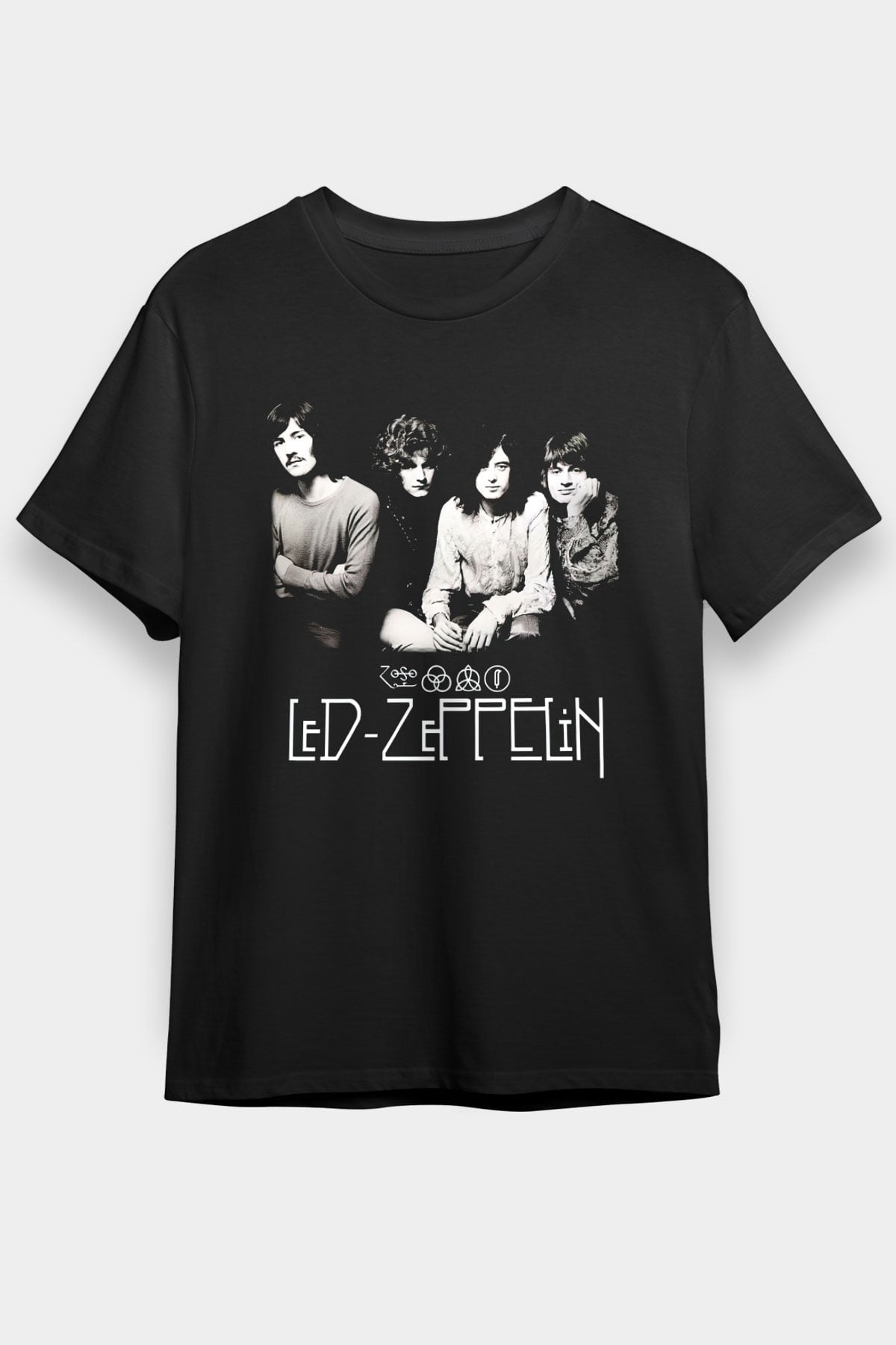 Led Zeppelin Siyah Unisex Tişört T-Shirt - TişörtFabrikası