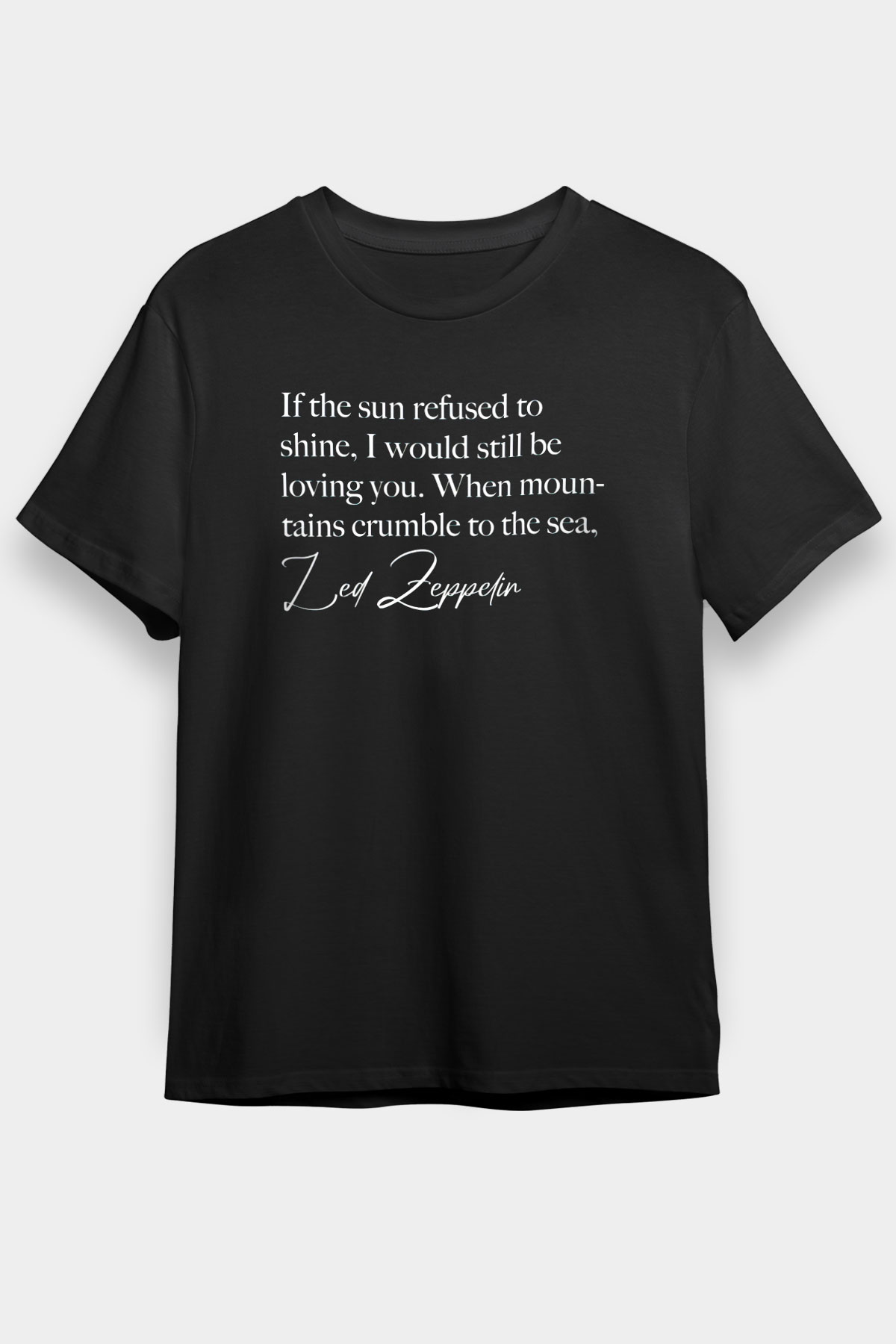 Led Zeppelin Siyah Unisex Tişört T-Shirt - TişörtFabrikası