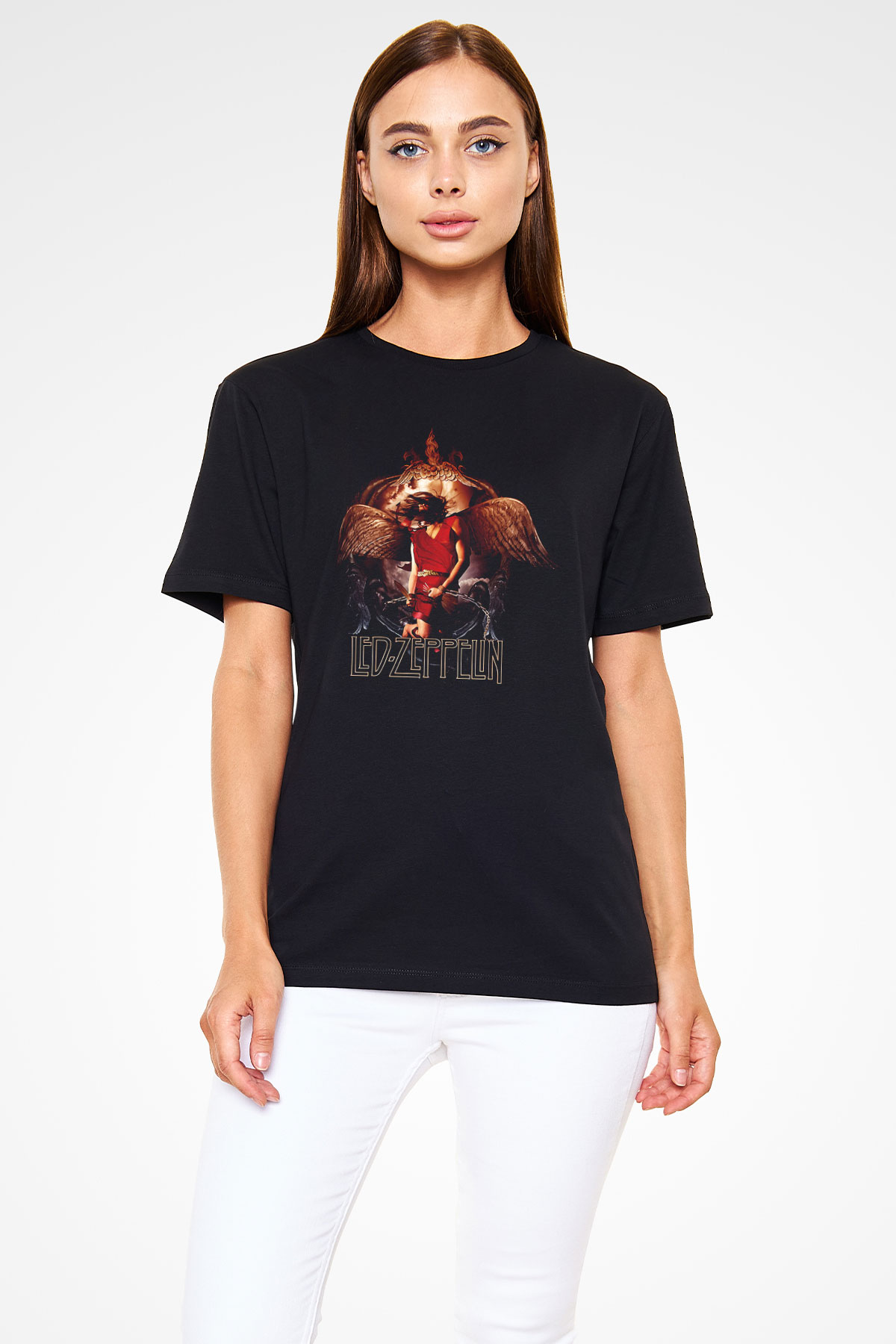 Led Zeppelin Siyah Unisex Tişört T-Shirt - TişörtFabrikası