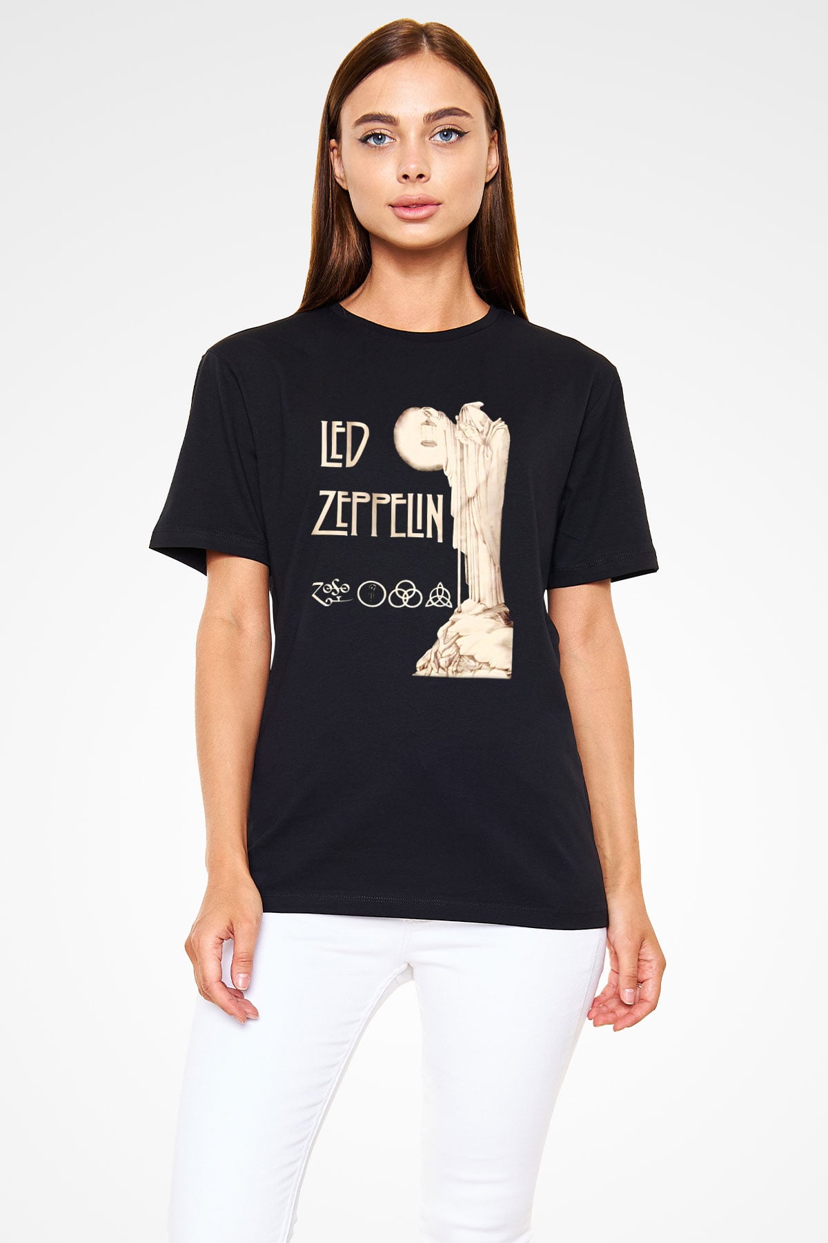 Led Zeppelin Siyah Unisex Tişört T-Shirt - TişörtFabrikası