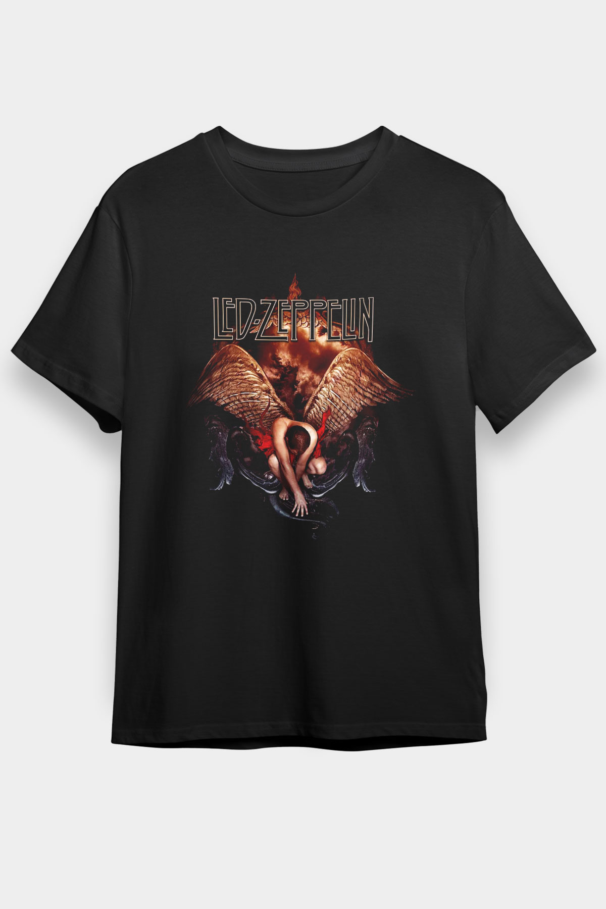 Led Zeppelin Siyah Unisex Tişört T-Shirt - TişörtFabrikası