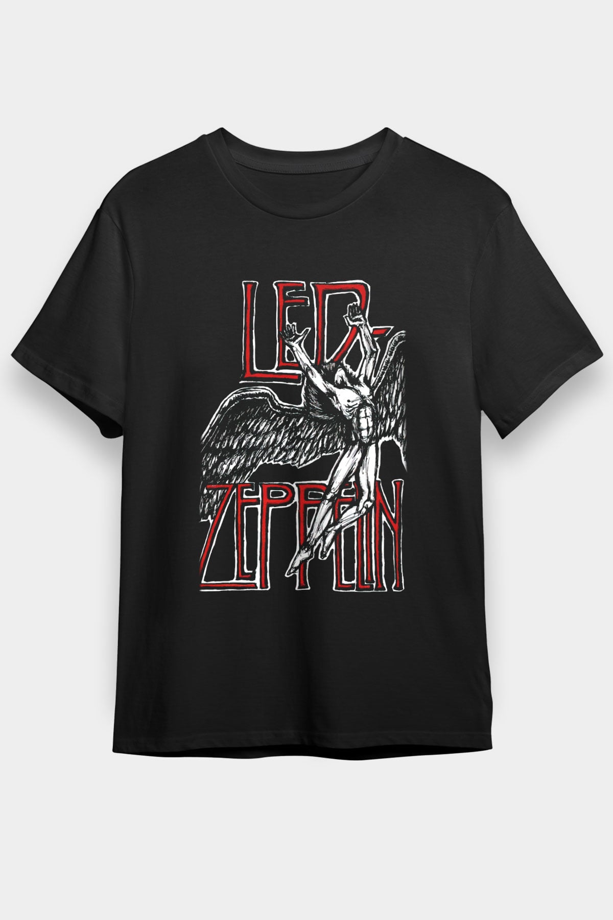 Led Zeppelin Siyah Unisex Tişört T-Shirt - TişörtFabrikası