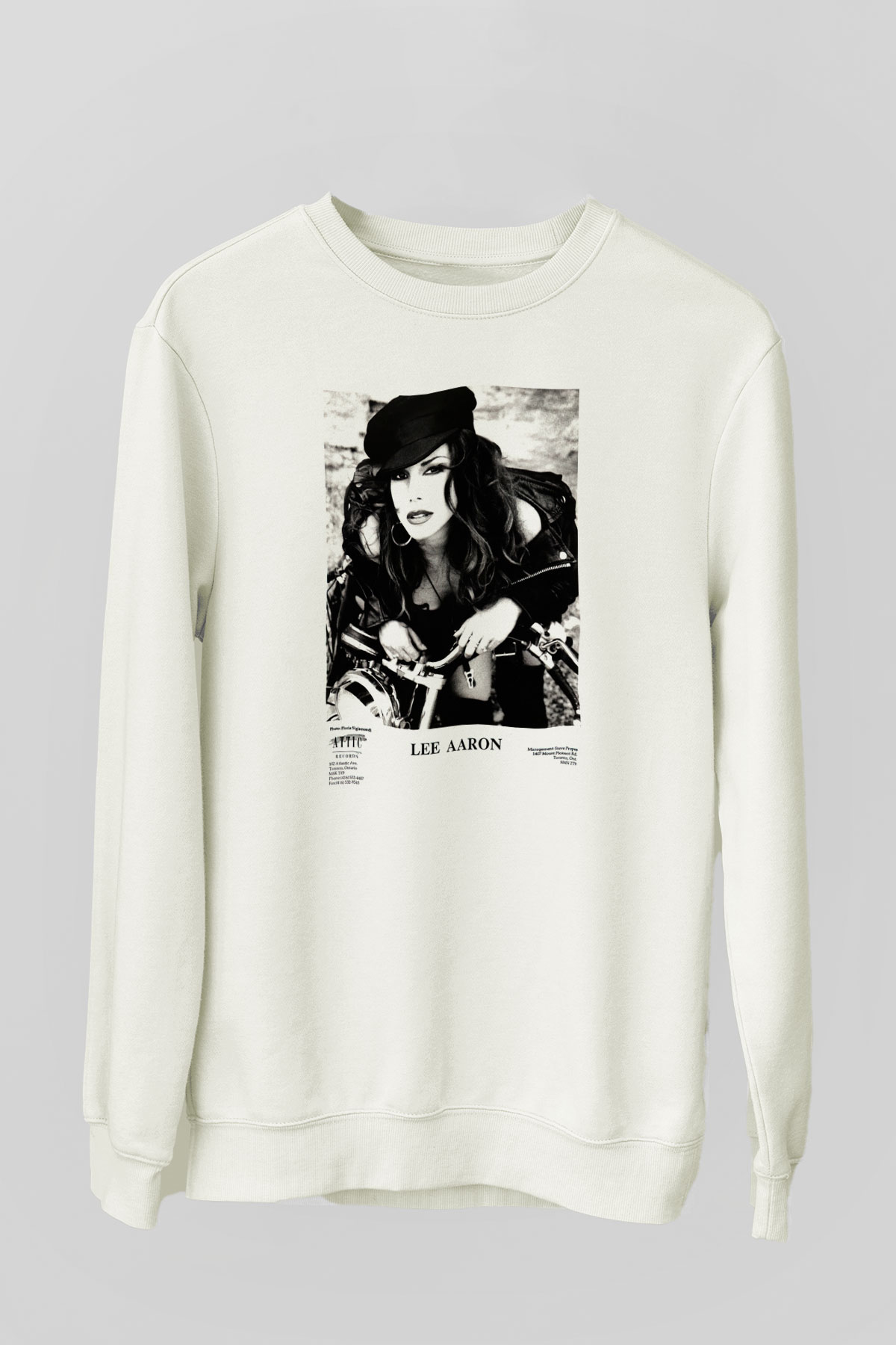 Lee Aaron Beyaz Unisex Sweatshirt