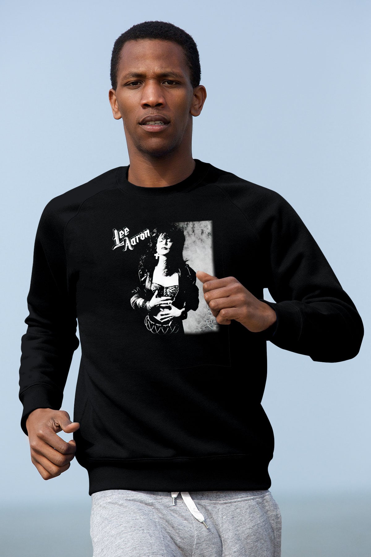 Lee Aaron Siyah Unisex Sweatshirt