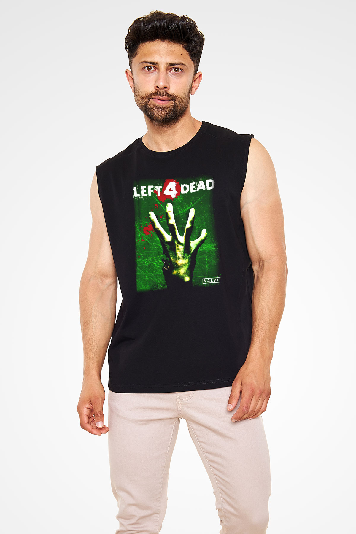 Left 4 Dead Siyah Unisex Kolsuz Tişört