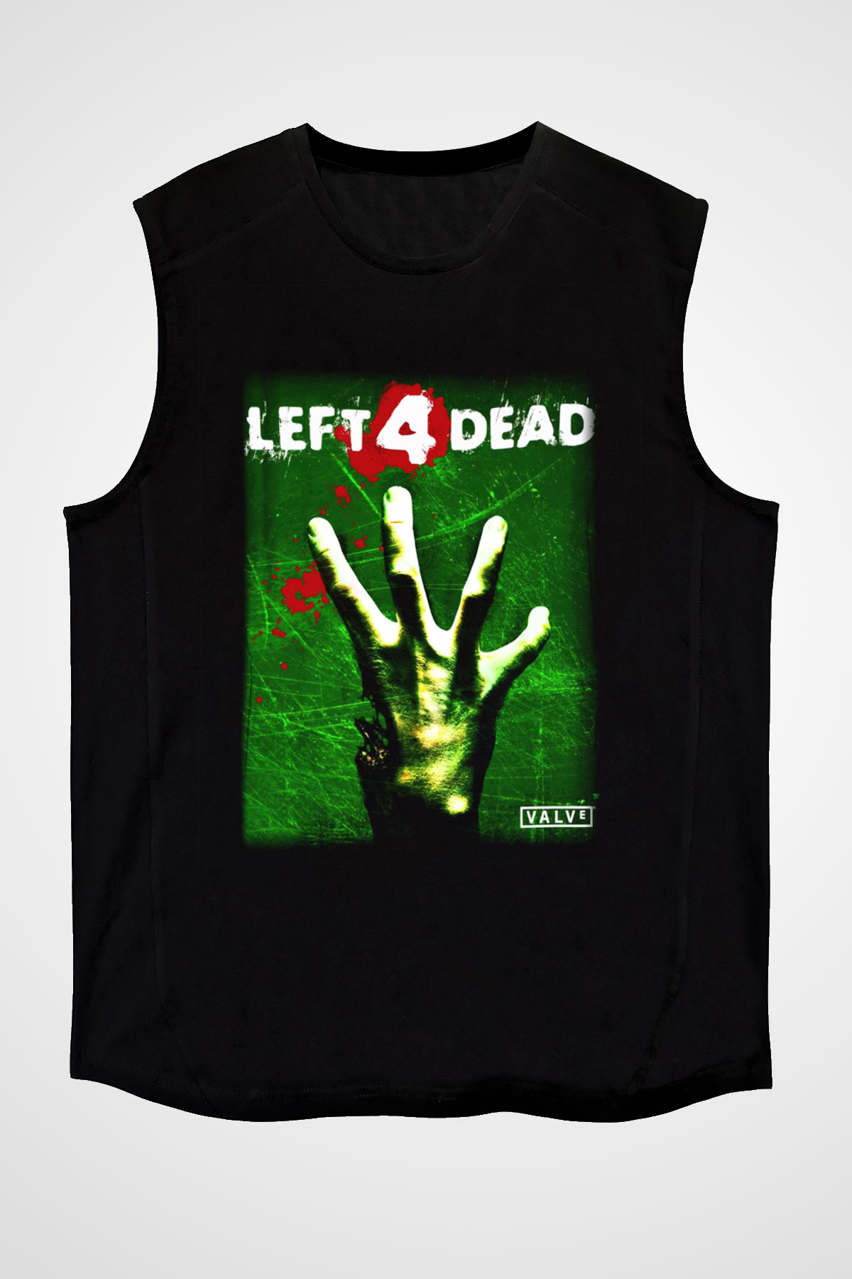 Left 4 Dead Siyah Unisex Kolsuz Tişört