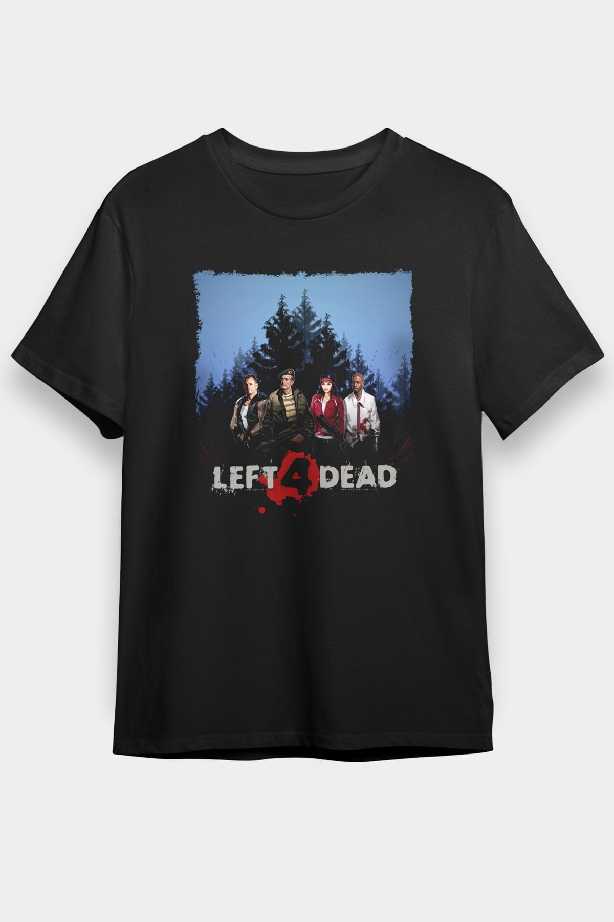 Left 4 Dead Siyah Unisex Tişört T-Shirt
