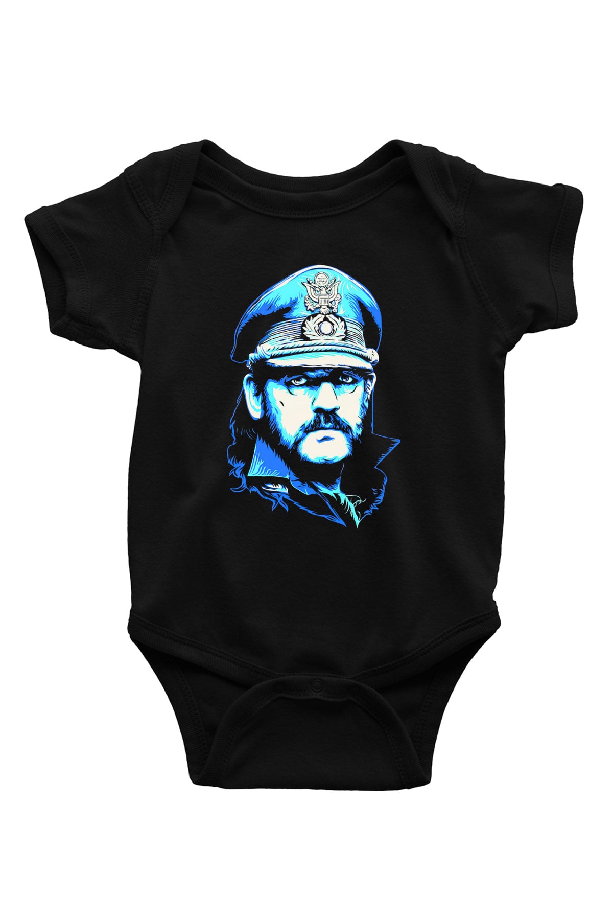 Lemmy Baskılı Siyah Bebek Body - Zıbın