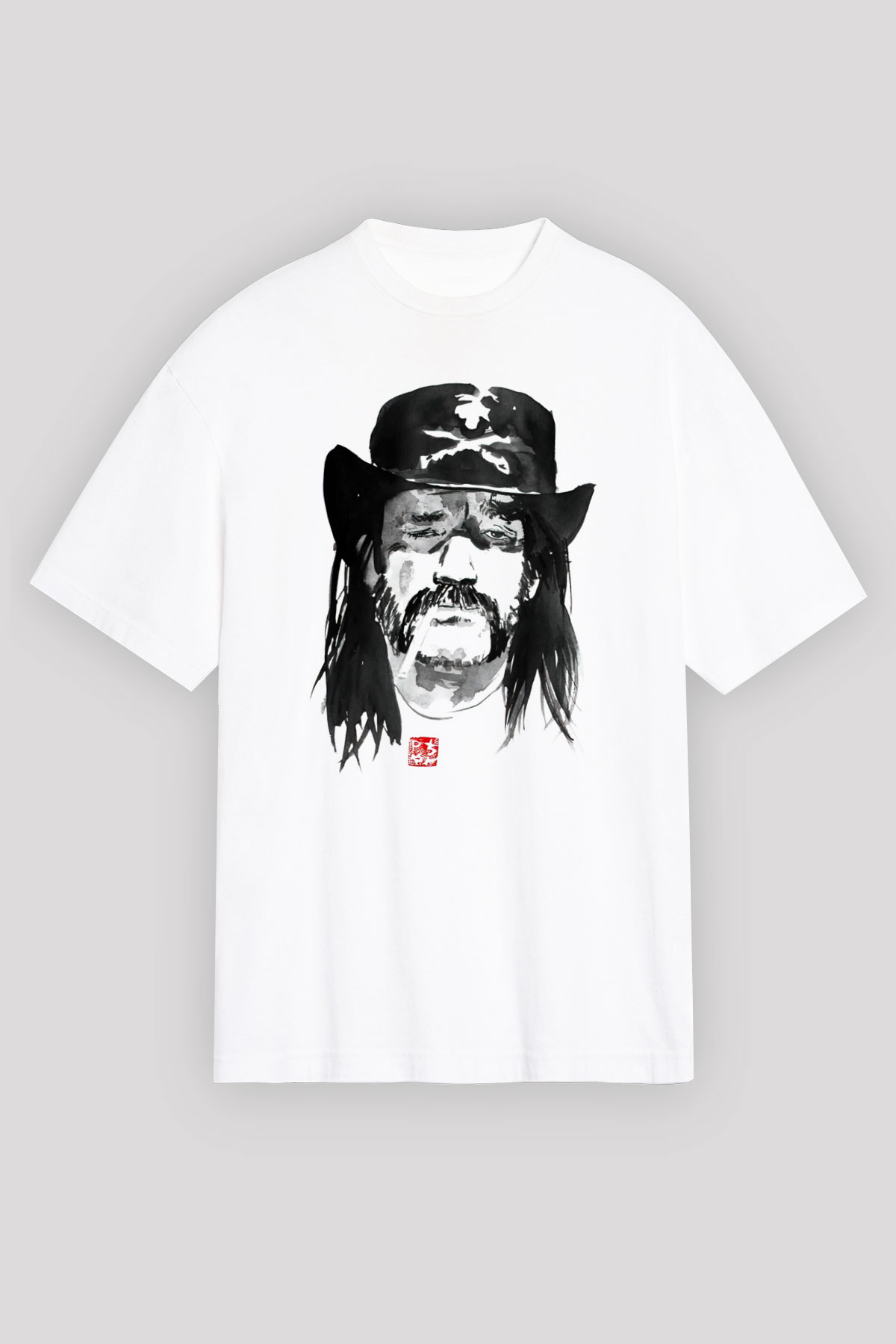Lemmy Beyaz Oversize Tişört Oversize T-shirt - TişörtFabrikası