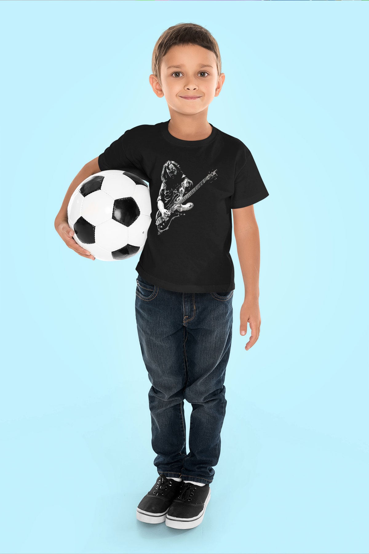 Lemmy Siyah Unisex Çocuk Tişört