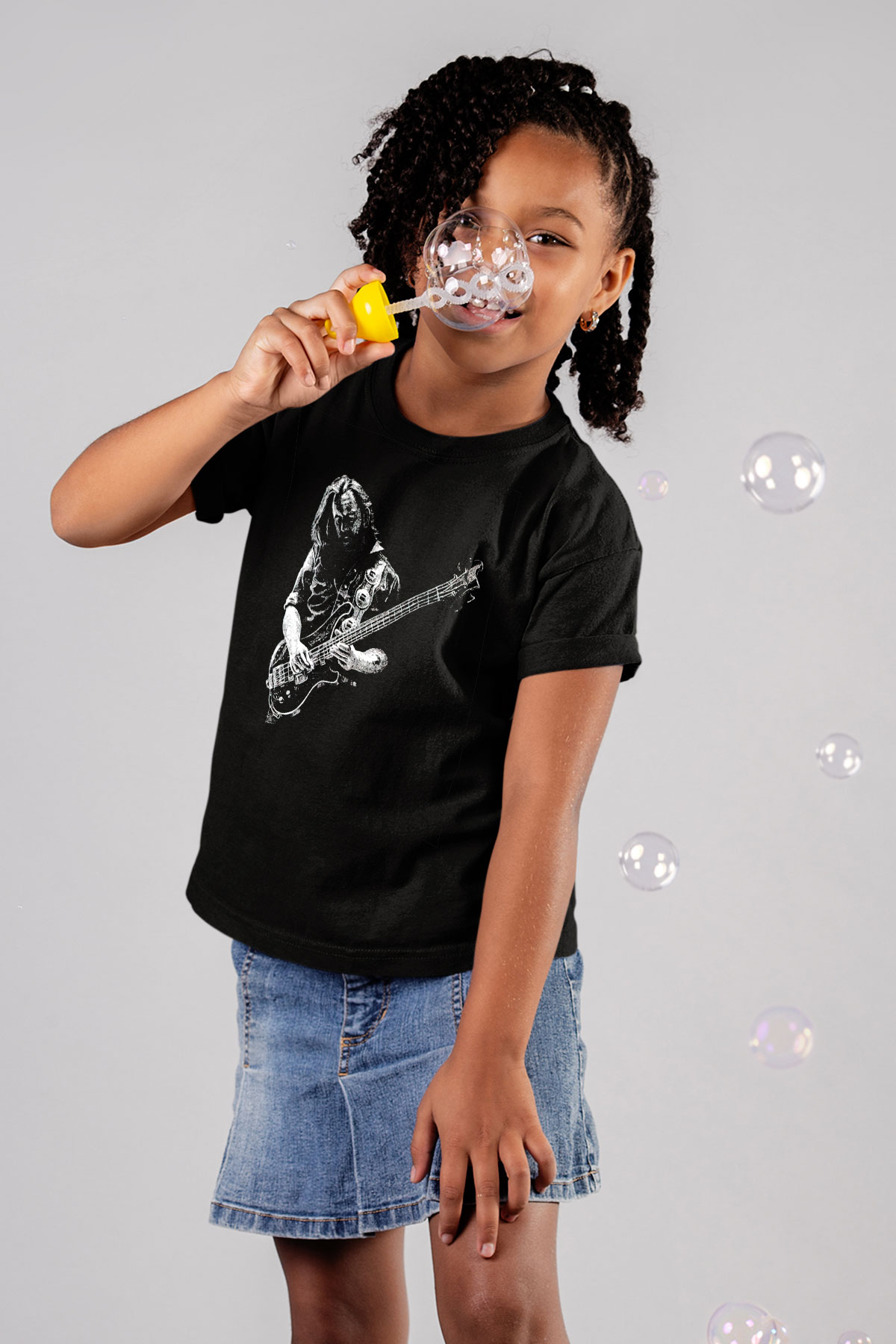 Lemmy Siyah Unisex Çocuk Tişört