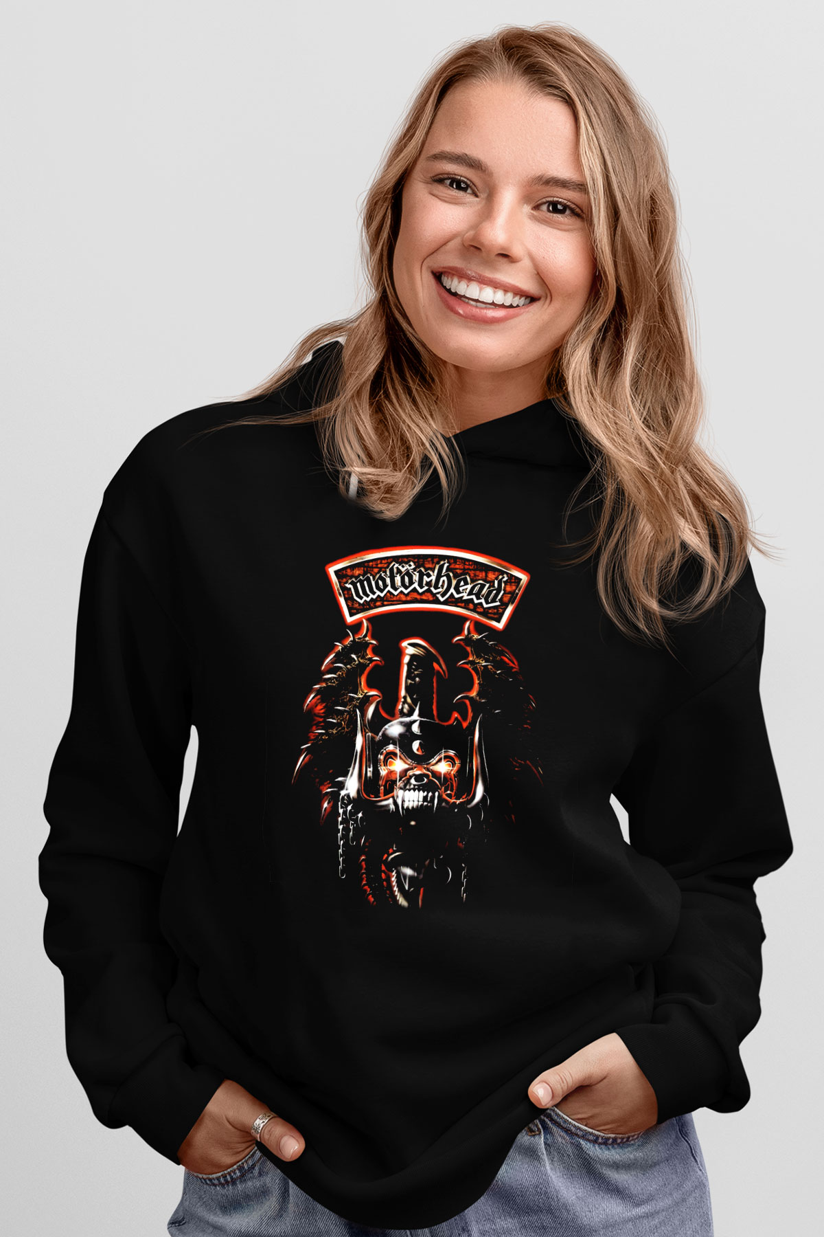 Lemmy Siyah Unisex Hoodie