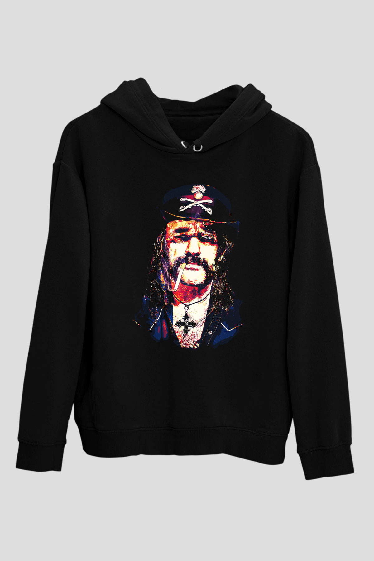 Lemmy Siyah Unisex Hoodie