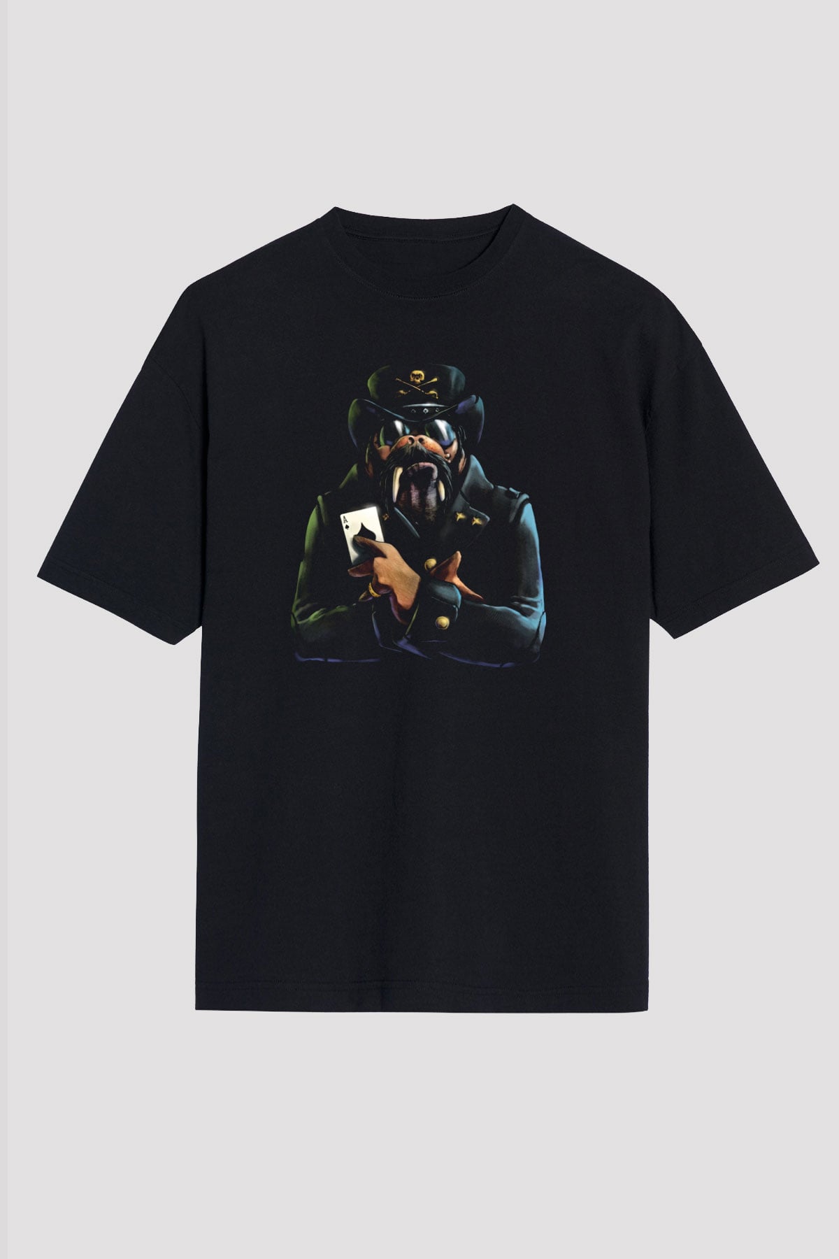 Lemmy Siyah Oversize Tişört Oversize T-shirt - TişörtFabrikası