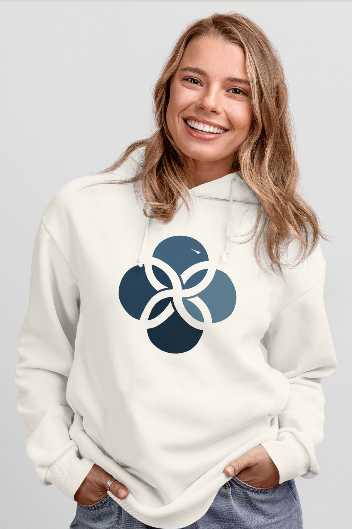 Leonardo DiCaprio Beyaz Unisex Kapşonlu Sweatshirt