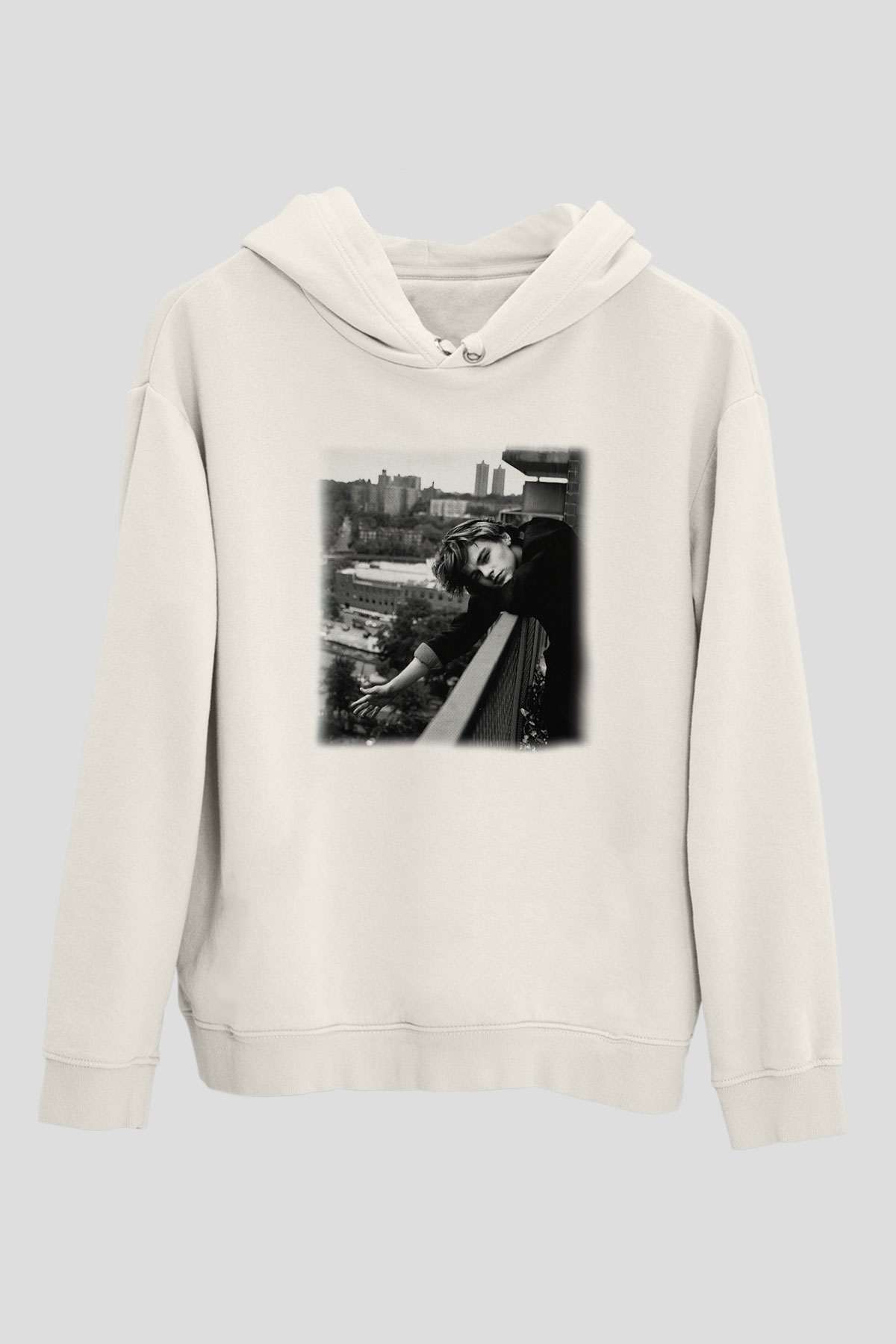 Leonardo DiCaprio Beyaz Unisex Kapşonlu Sweatshirt