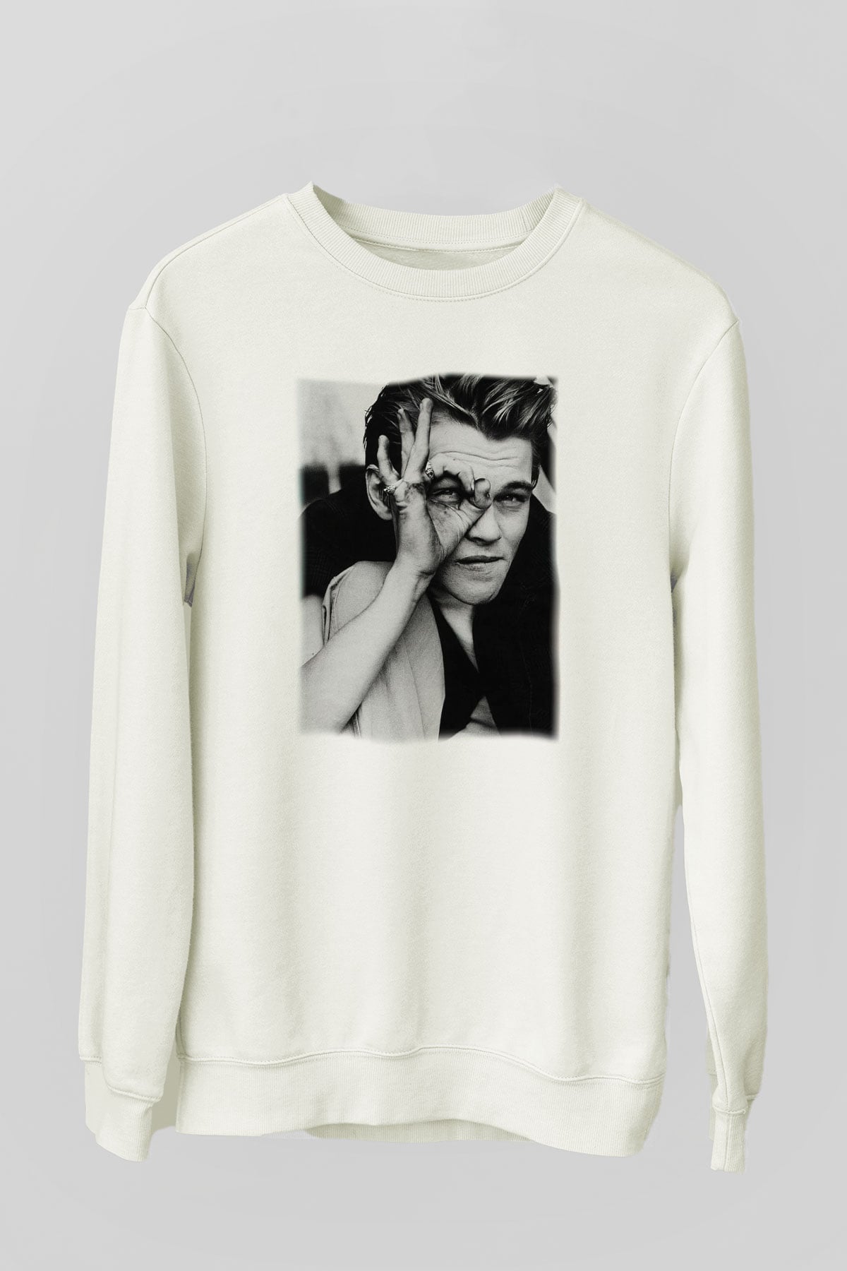 Leonardo DiCaprio Beyaz Unisex Sweatshirt
