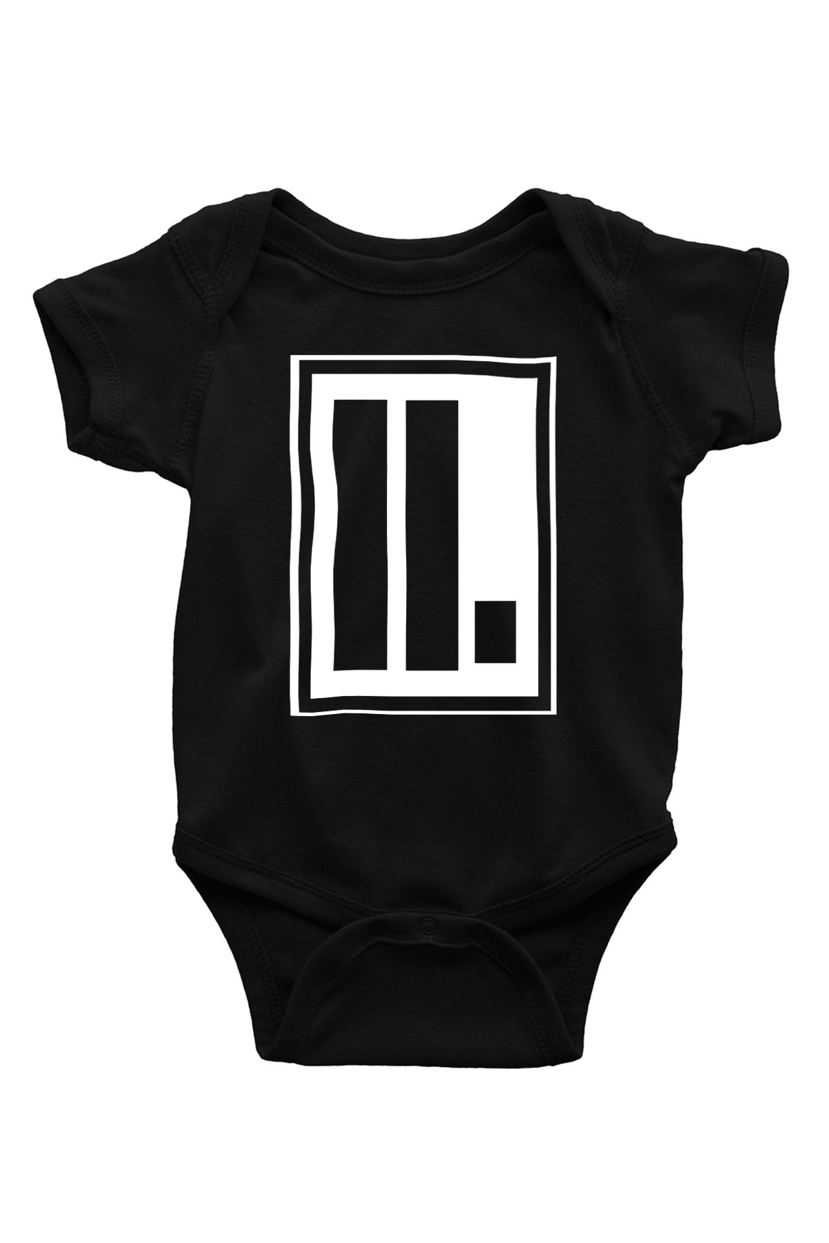 Letlive Baskılı Siyah Bebek Body - Zıbın