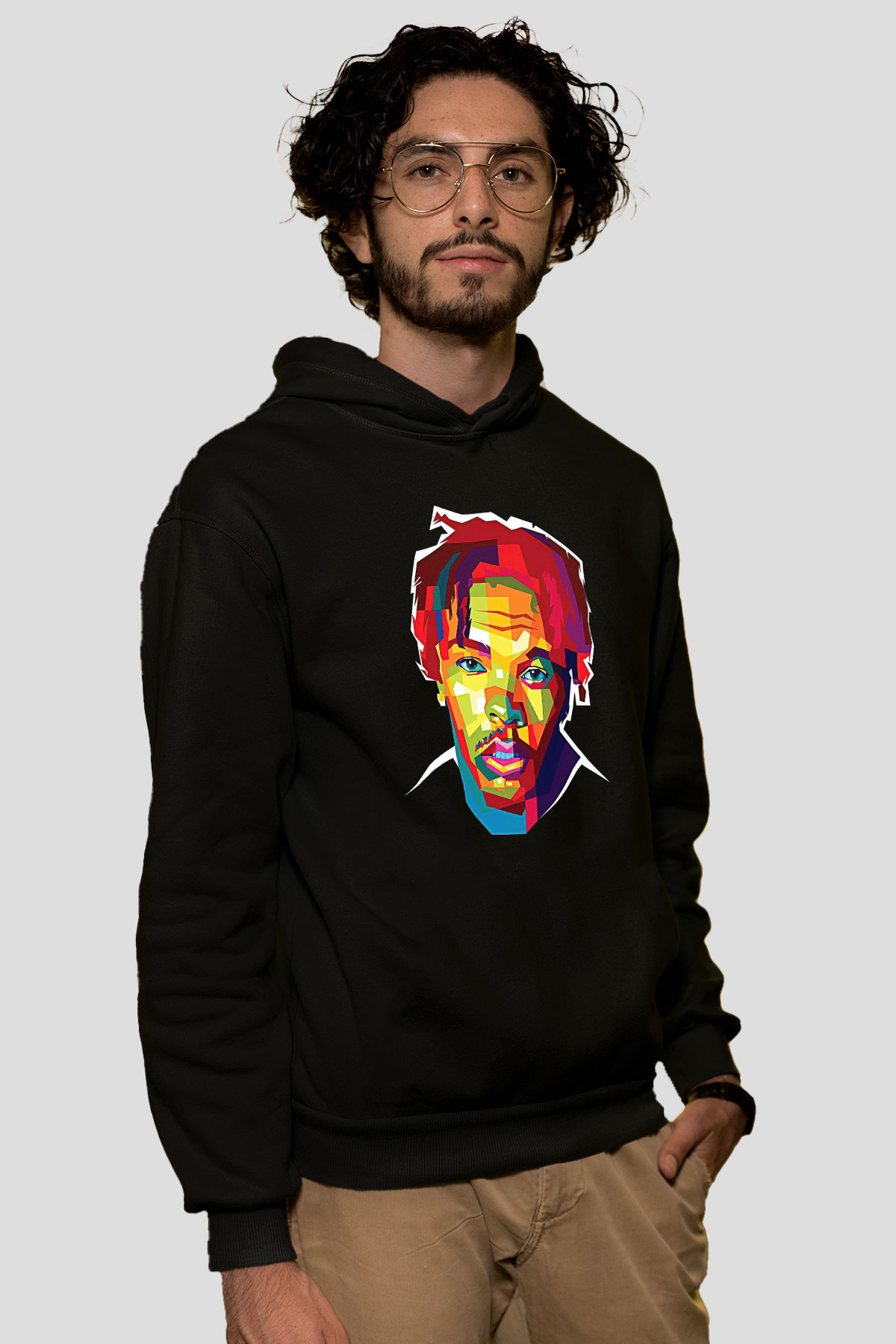 Lil Baby Baskılı Unisex Siyah Hoodie
