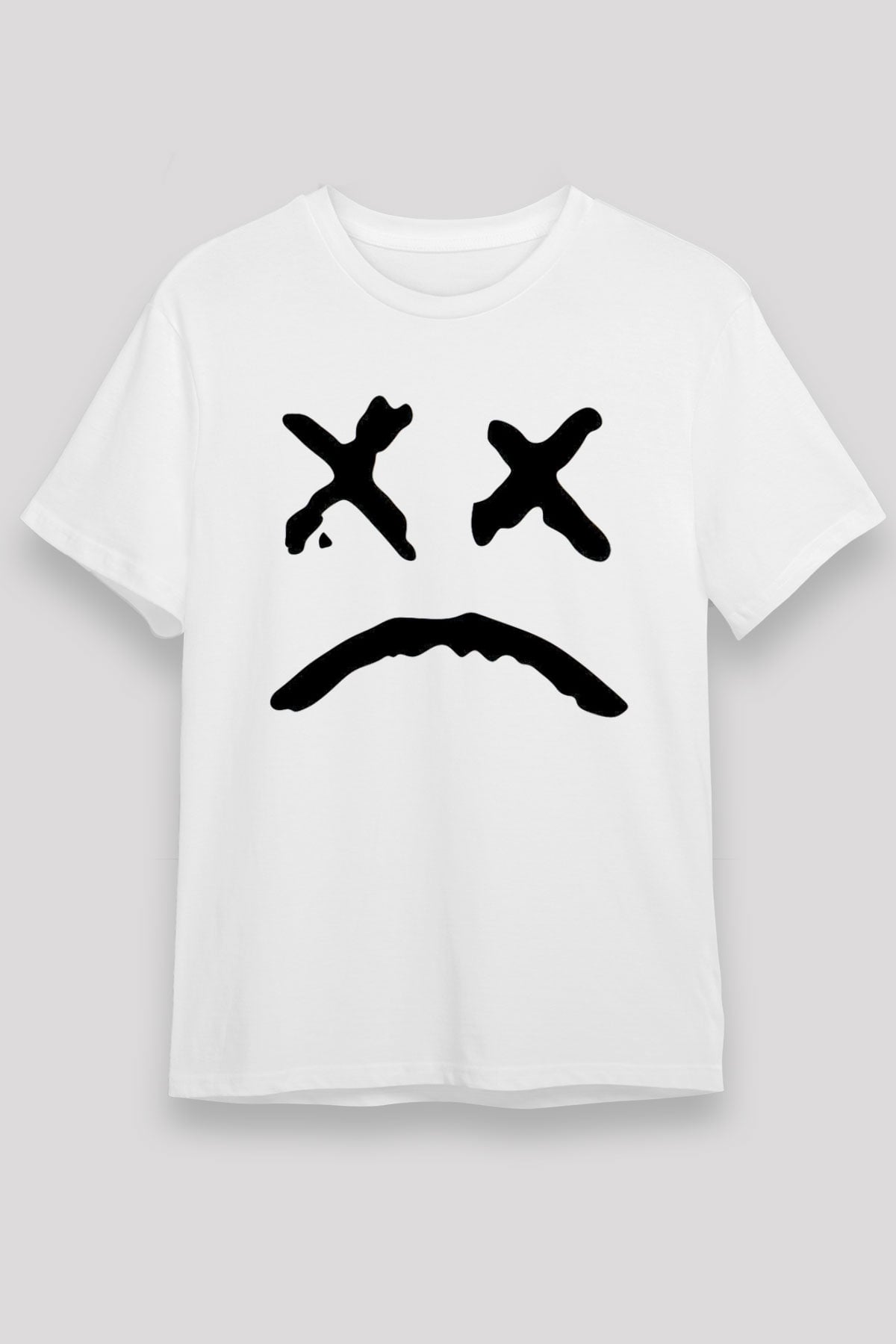 Lil Peep Baskılı Unisex Beyaz Tişört - Tshirt